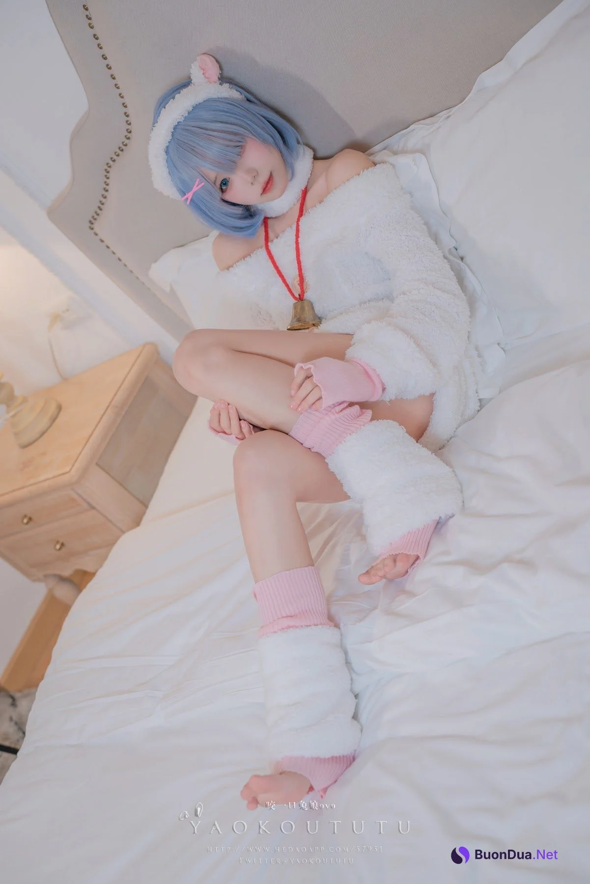Coser@黏黏团子兔 – T3特典 蕾姆咩咩 - 照片 3