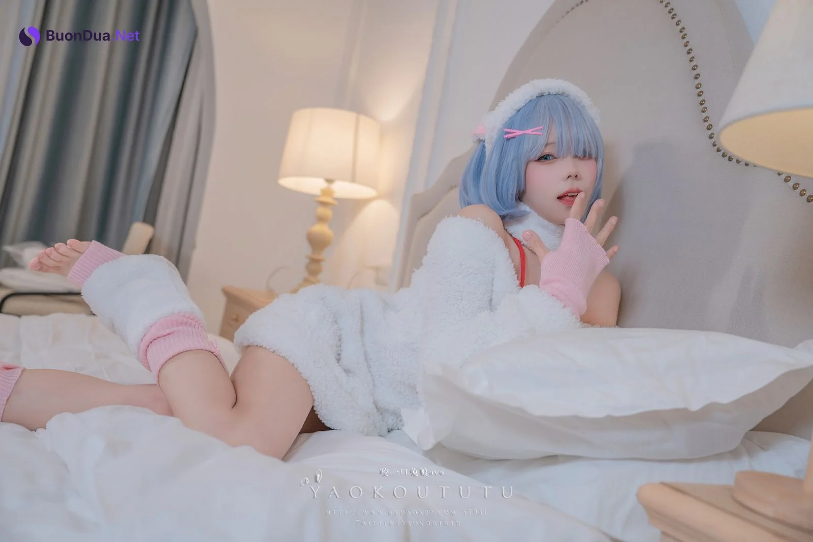 Coser@黏黏团子兔 – T3特典 蕾姆咩咩 - 照片 5