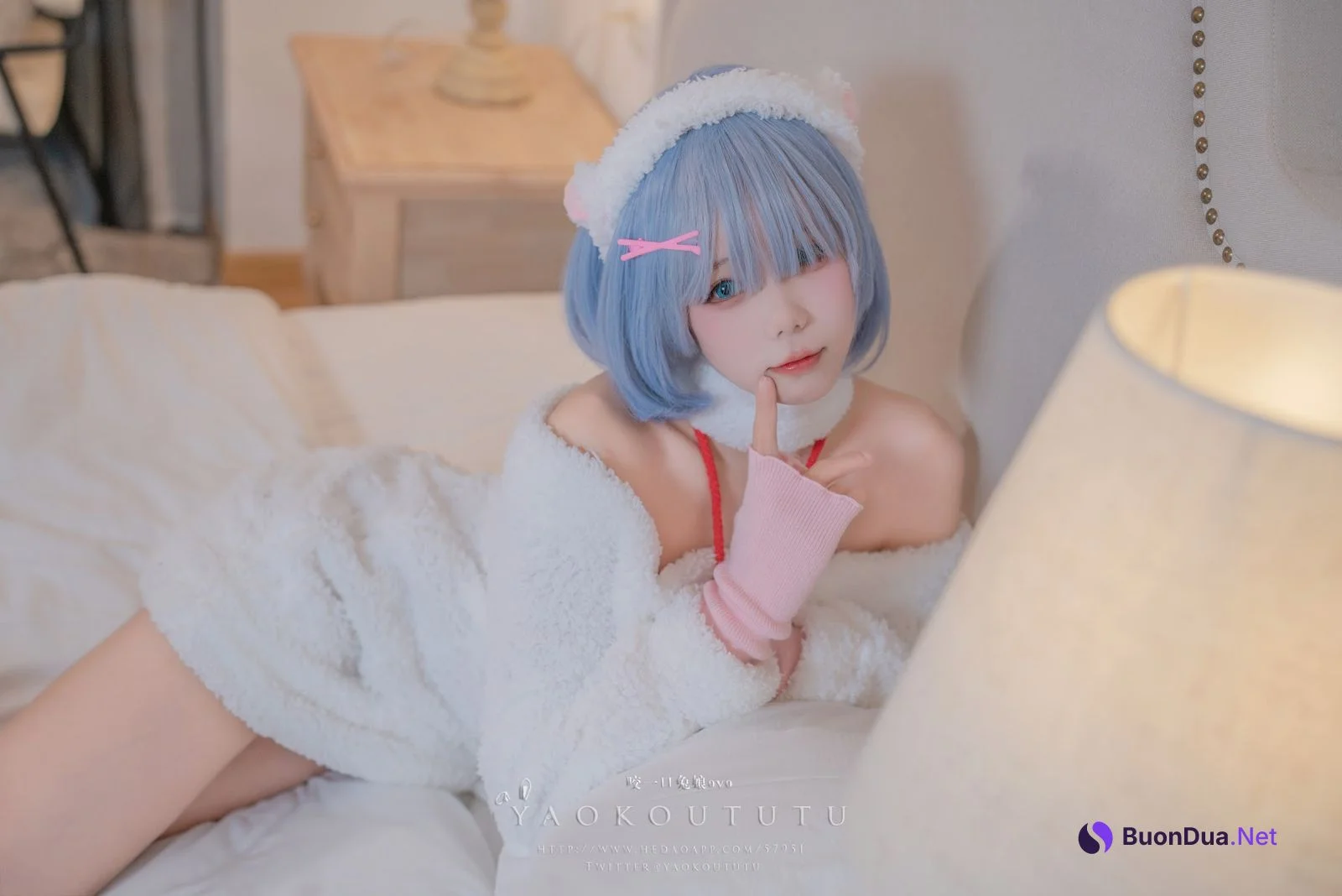 Coser@黏黏团子兔 – T3特典 蕾姆咩咩 - 照片 6
