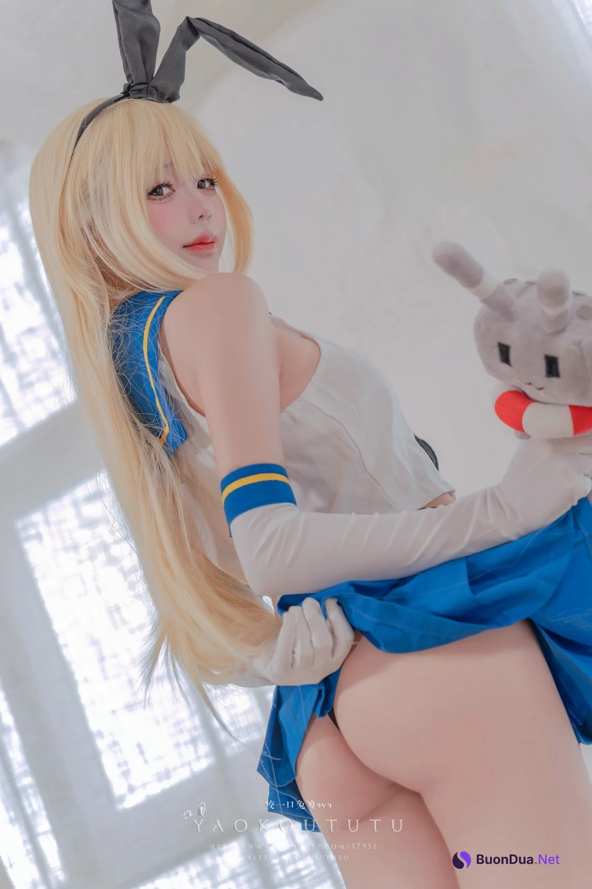 Coser@黏黏团子兔 – 岛风的修整&Twice - 写真 4
