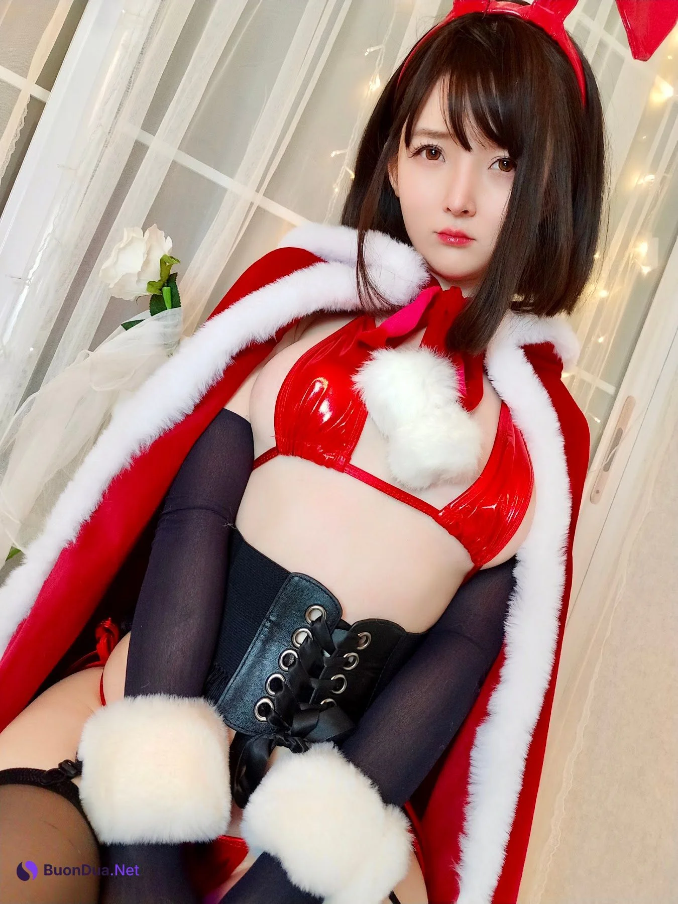 Coser@一小央泽 (yixiaoyangze) – 圣诞 兔 - 写真 13