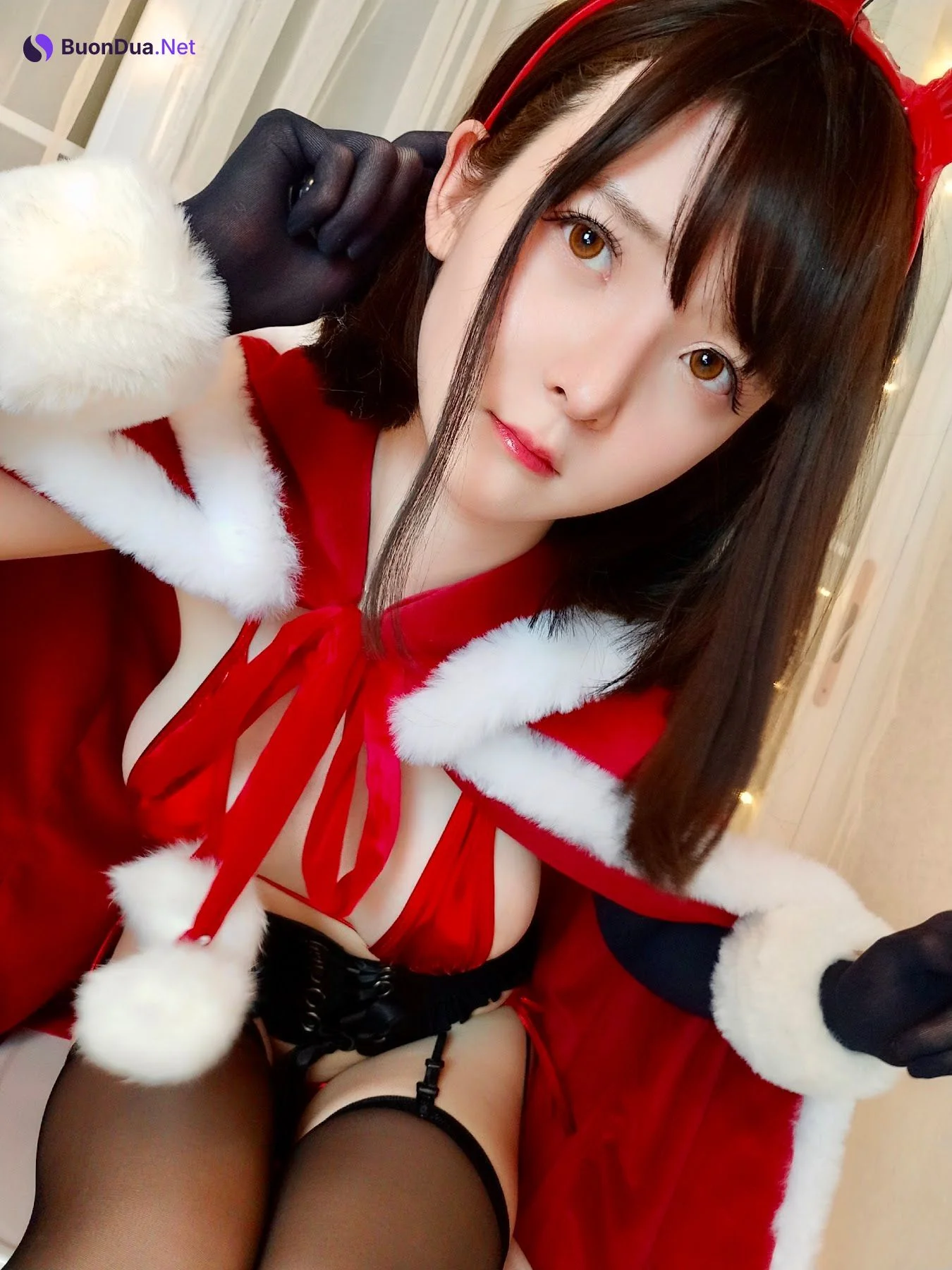 Coser@一小央泽 (yixiaoyangze) – 圣诞 兔 - 写真 14