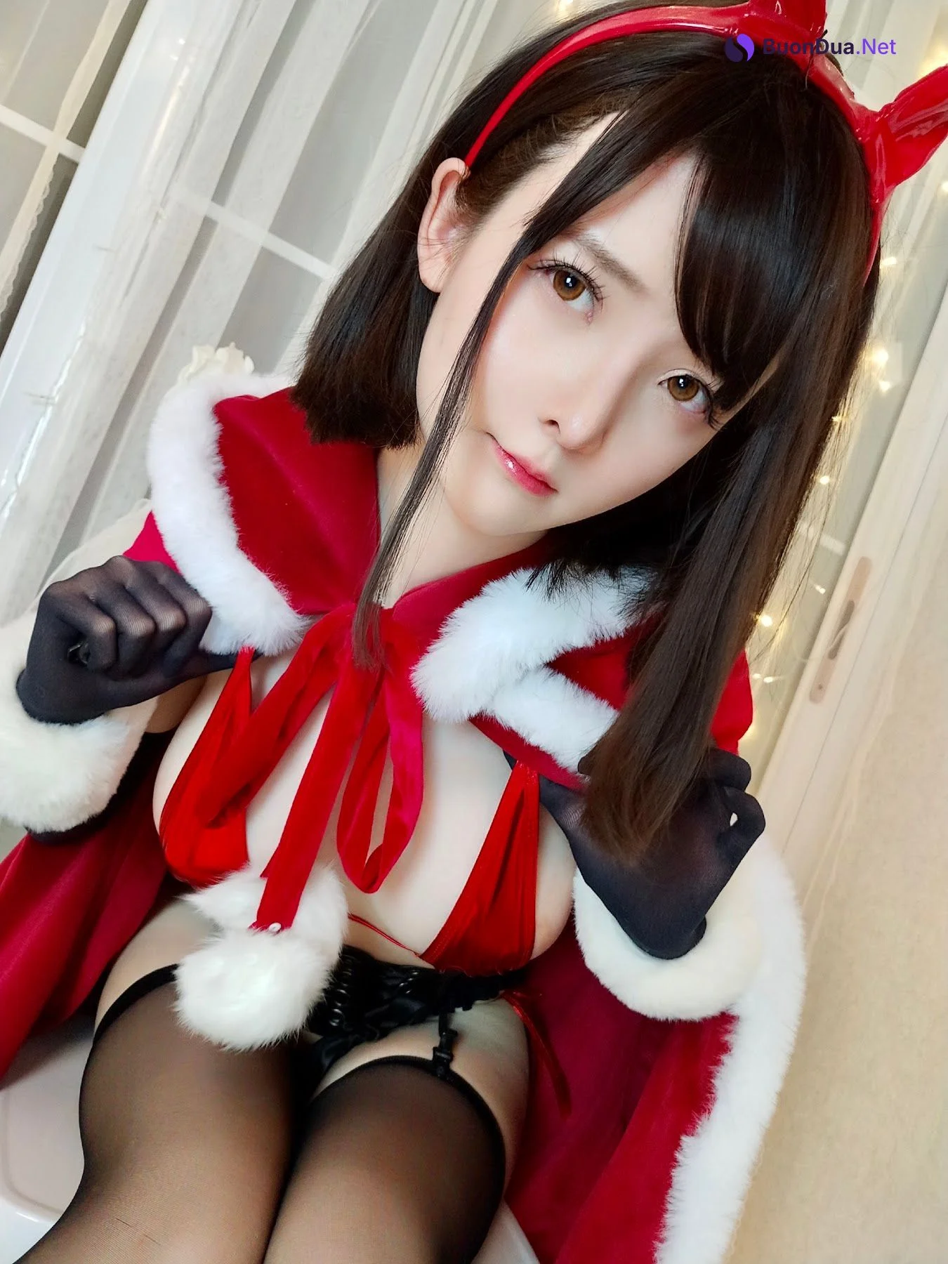 Coser@一小央泽 (yixiaoyangze) – 圣诞 兔 - 写真 16