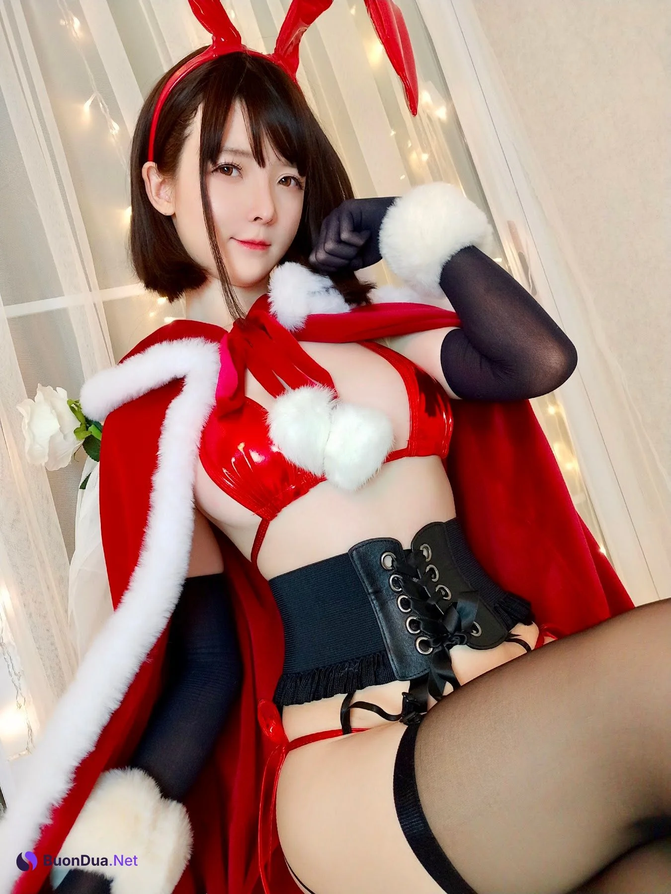 Coser@一小央泽 (yixiaoyangze) – 圣诞 兔 - 写真 9