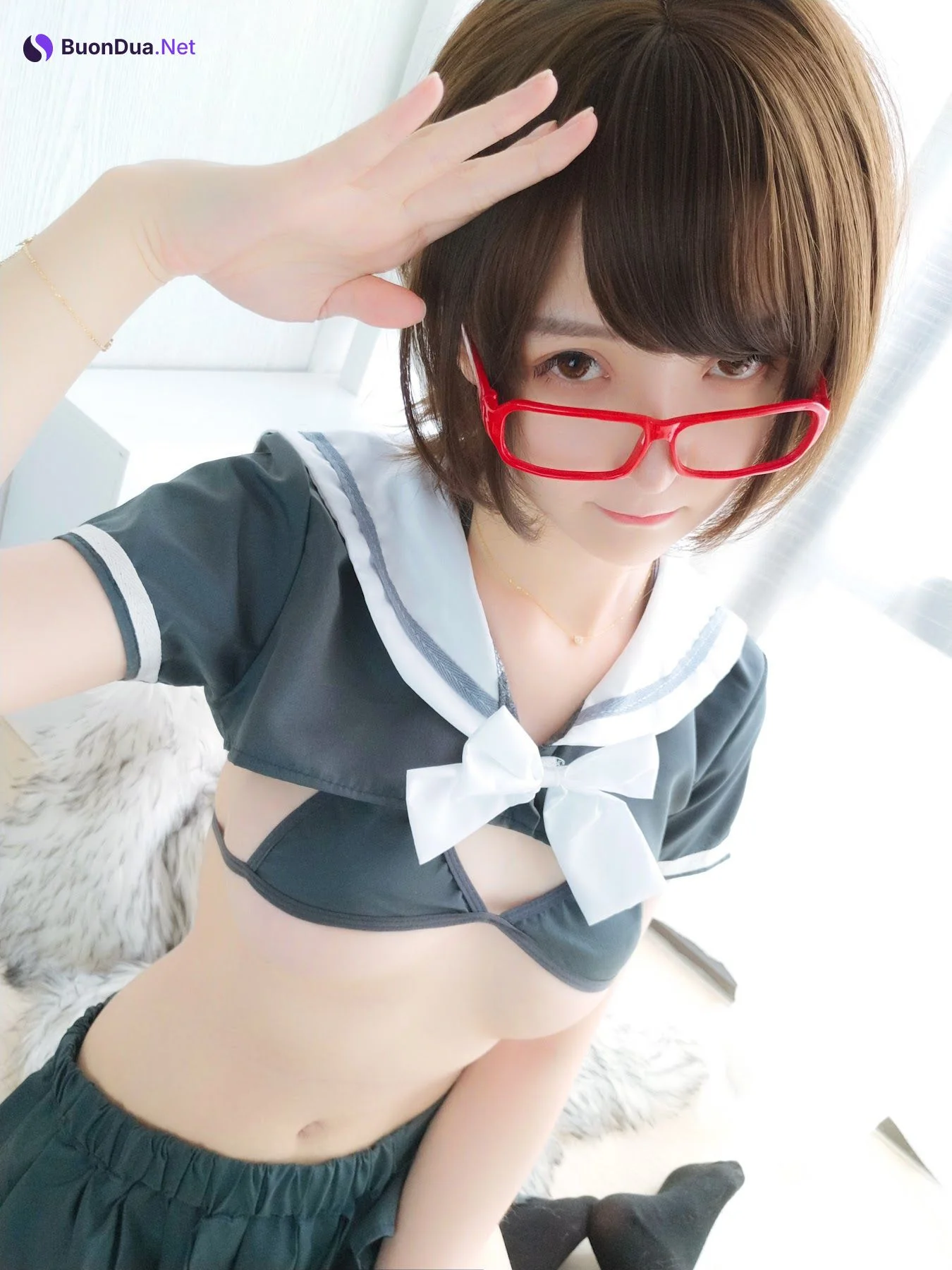 Coser@一小央泽 (yixiaoyangze) – 早安学妹 - Photo 15