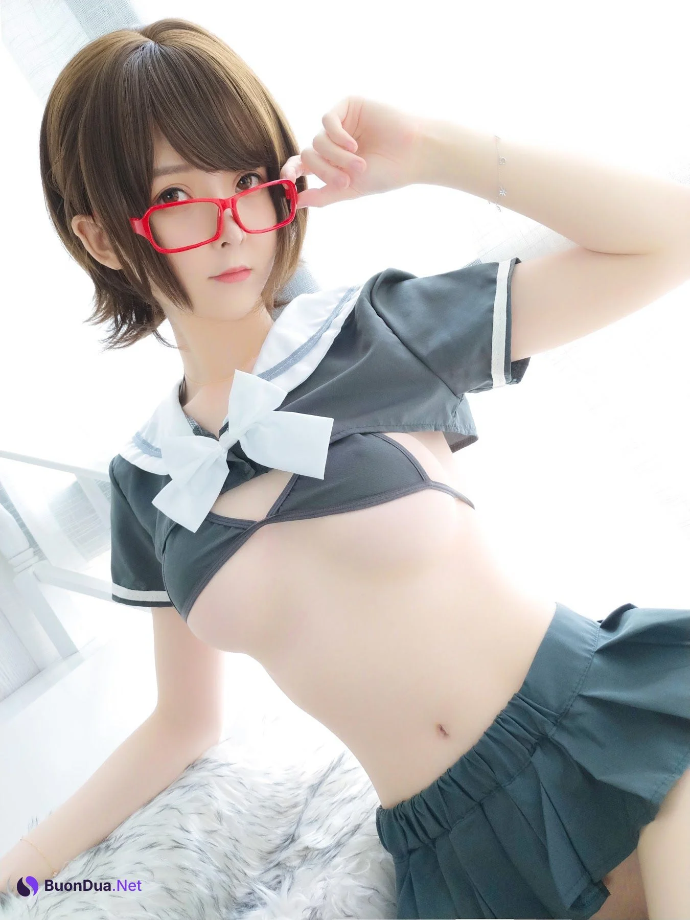 Coser@一小央泽 (yixiaoyangze) – 早安学妹 - Photo 4