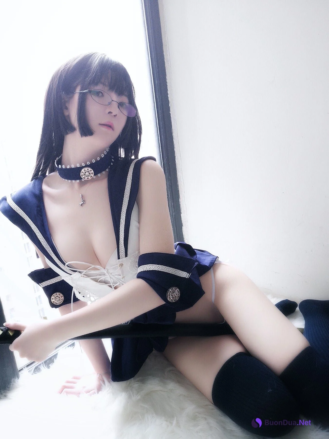 Coser@一小央泽 (yixiaoyangze) – 武士刀与水手服 - Photo 11