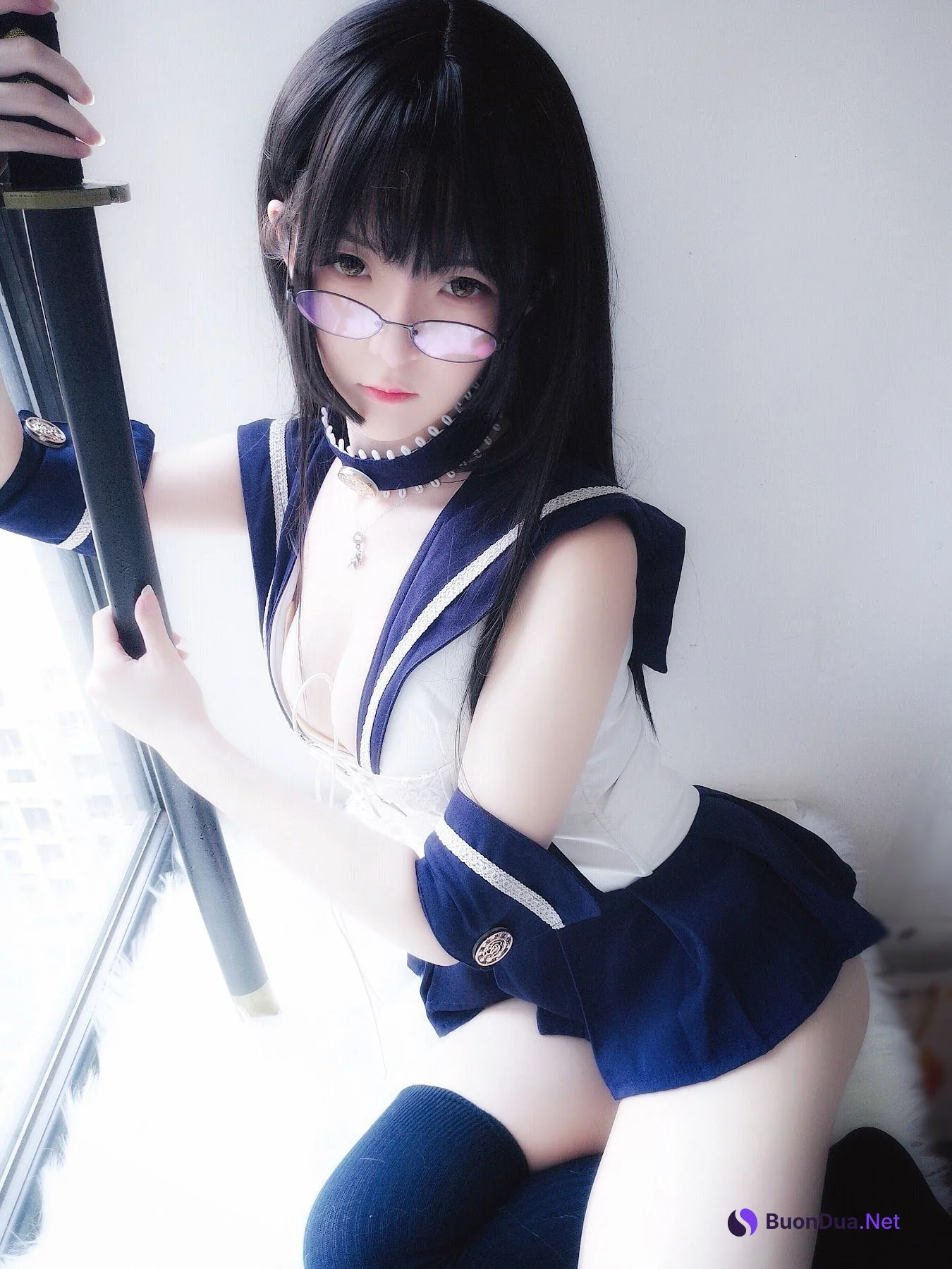 Coser@一小央泽 (yixiaoyangze) – 武士刀与水手服 - Photo 13