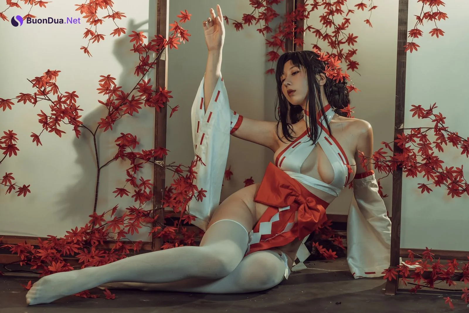 Coser@云溪溪 (Yunx1x1) Vol.004 奶桃巫女 - Photo 17