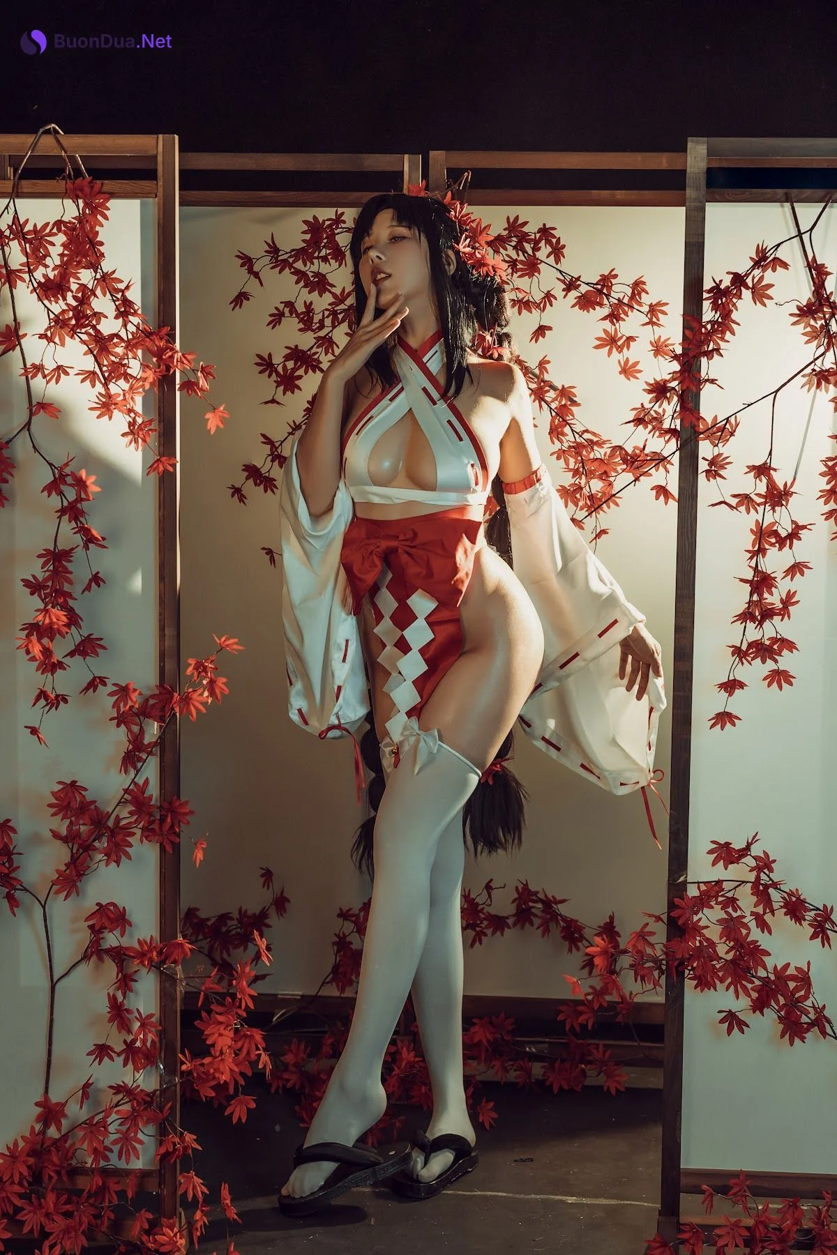 Coser@云溪溪 (Yunx1x1) Vol.004 奶桃巫女 - Photo 3