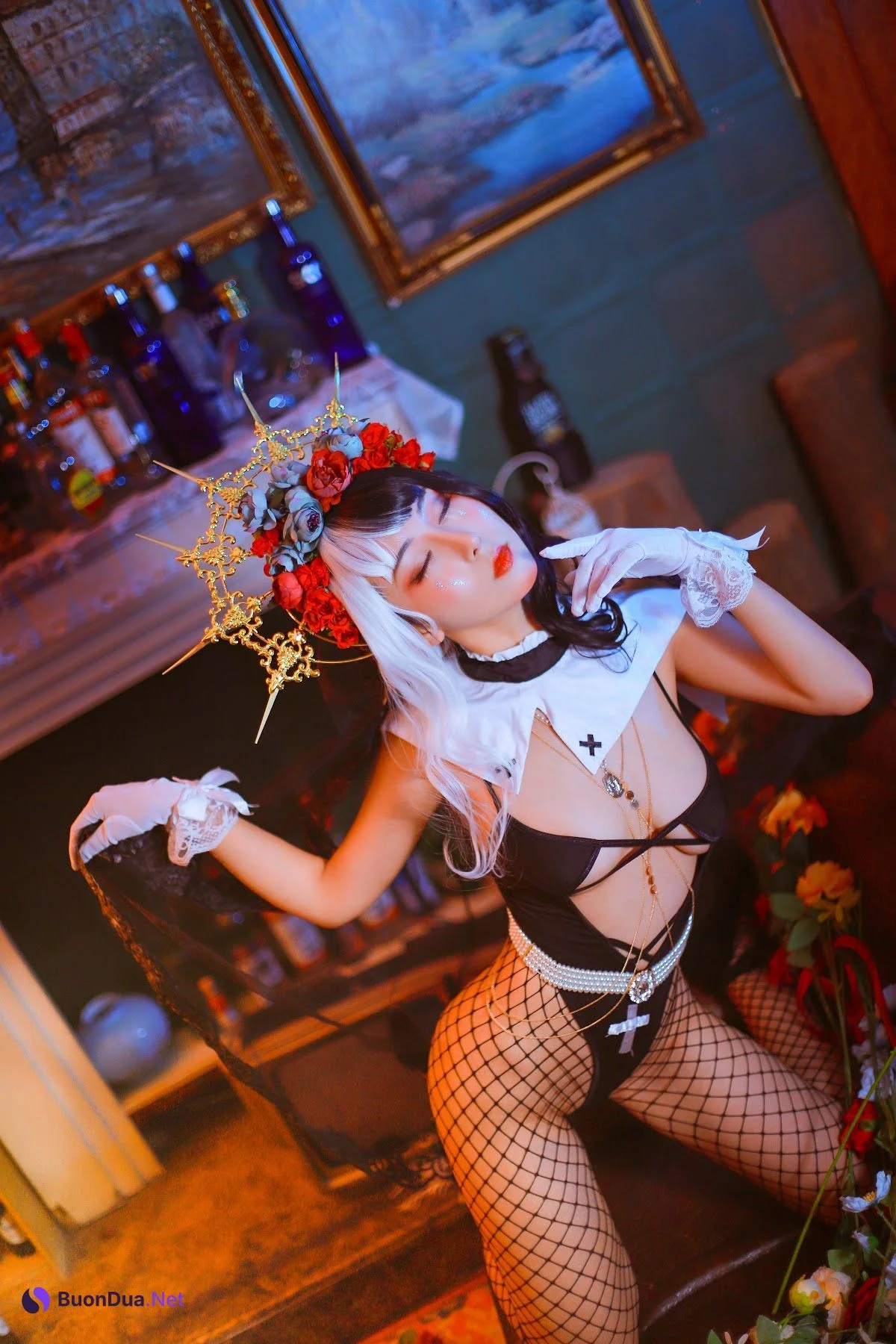 Coser@云溪溪 (Yunx1x1) Vol.017 奶桃 修女 - Photo 15