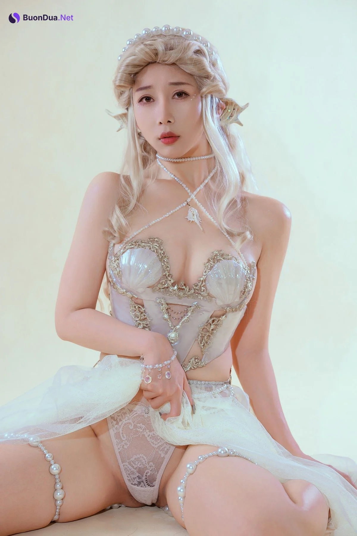 Coser@云溪溪 (Yunx1x1) Vol.057 珊迦娜·人鱼（奶桃桃） - Photo 2