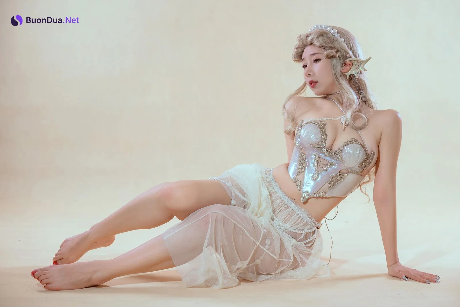 Coser@云溪溪 (Yunx1x1) Vol.057 珊迦娜·人鱼（奶桃桃） - Photo 5