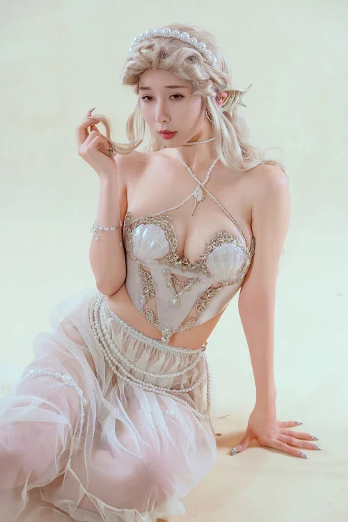 Coser@云溪溪 (Yunx1x1) Vol.057 珊迦娜·人鱼（奶桃桃）