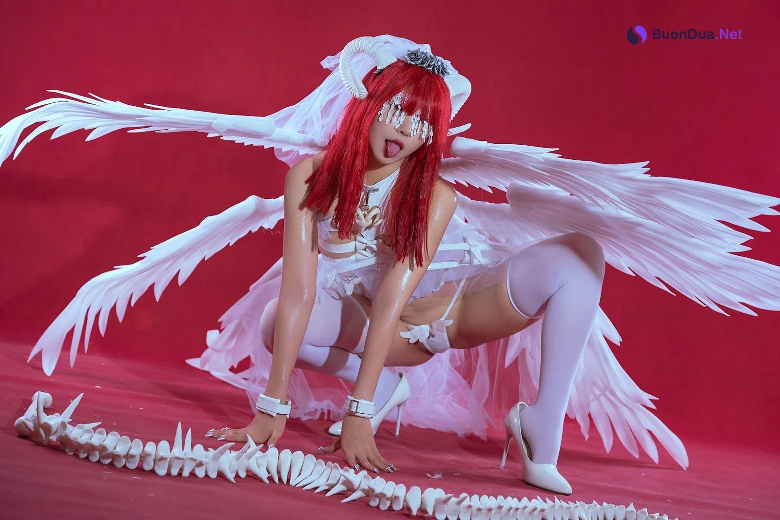 Coser@云溪溪 (Yunx1x1) Vol.062 奶桃 萝斯莉莉斯·六翼炽天使 - Photo 13