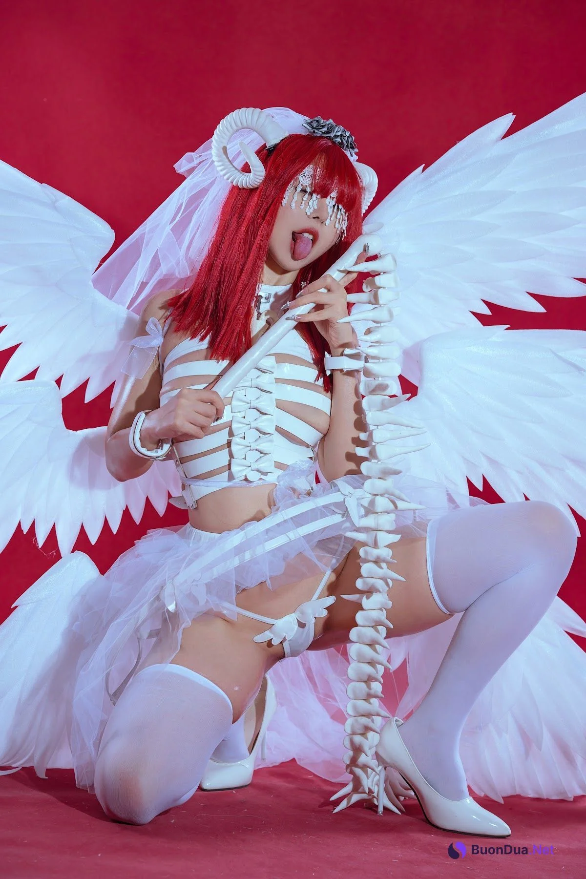 Coser@云溪溪 (Yunx1x1) Vol.062 奶桃 萝斯莉莉斯·六翼炽天使 - Photo 14