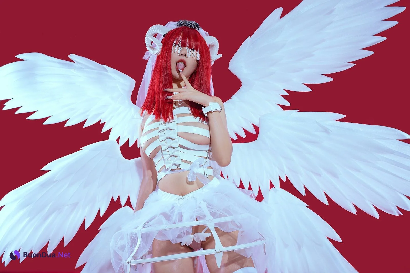 Coser@云溪溪 (Yunx1x1) Vol.062 奶桃 萝斯莉莉斯·六翼炽天使 - Photo 16