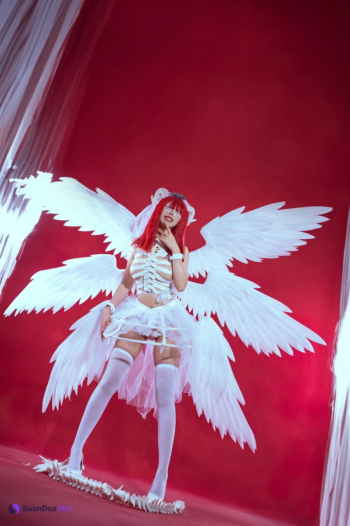 Coser@云溪溪 (Yunx1x1) Vol.062 奶桃 萝斯莉莉斯·六翼炽天使 - Photo 17