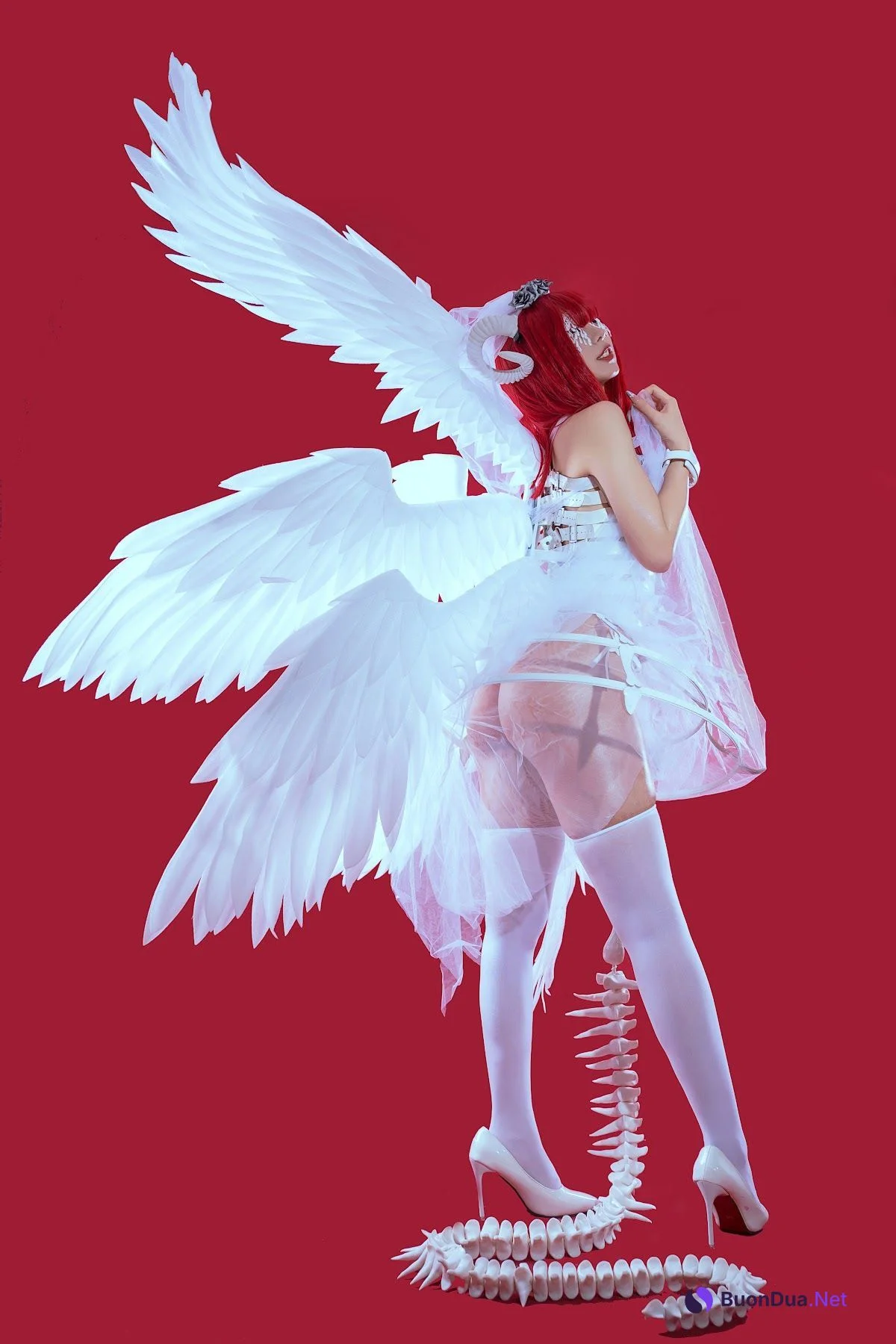 Coser@云溪溪 (Yunx1x1) Vol.062 奶桃 萝斯莉莉斯·六翼炽天使 - Photo 19