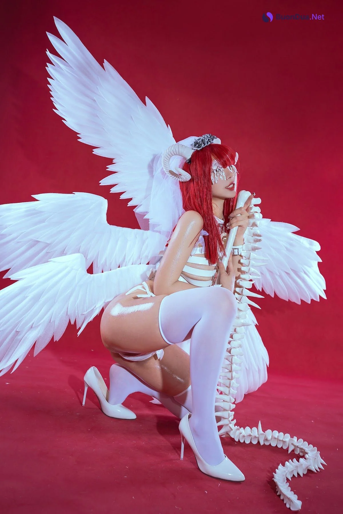 Coser@云溪溪 (Yunx1x1) Vol.062 奶桃 萝斯莉莉斯·六翼炽天使 - Photo 20