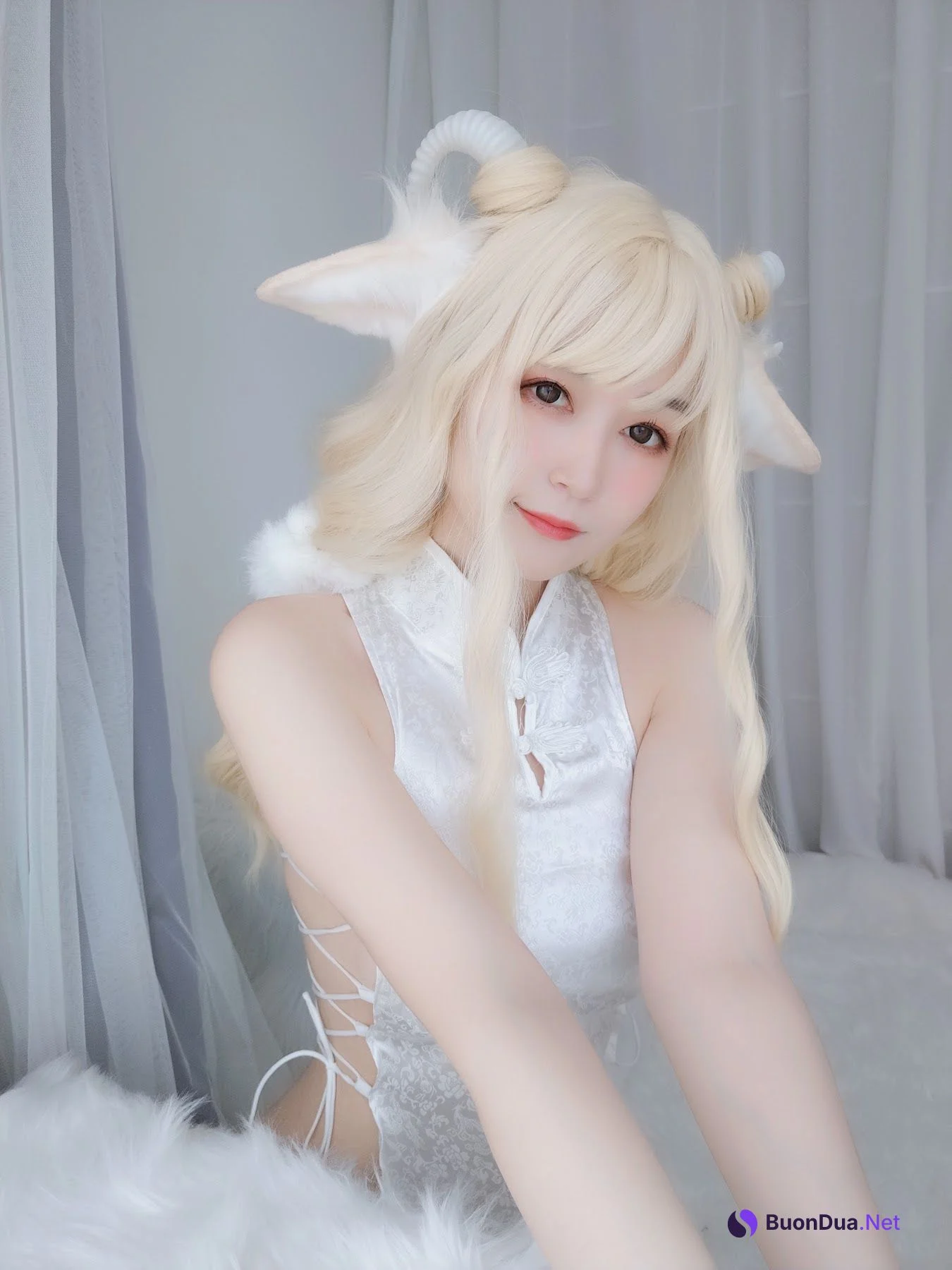 Coser@白银81 白旗袍 - 写真 10