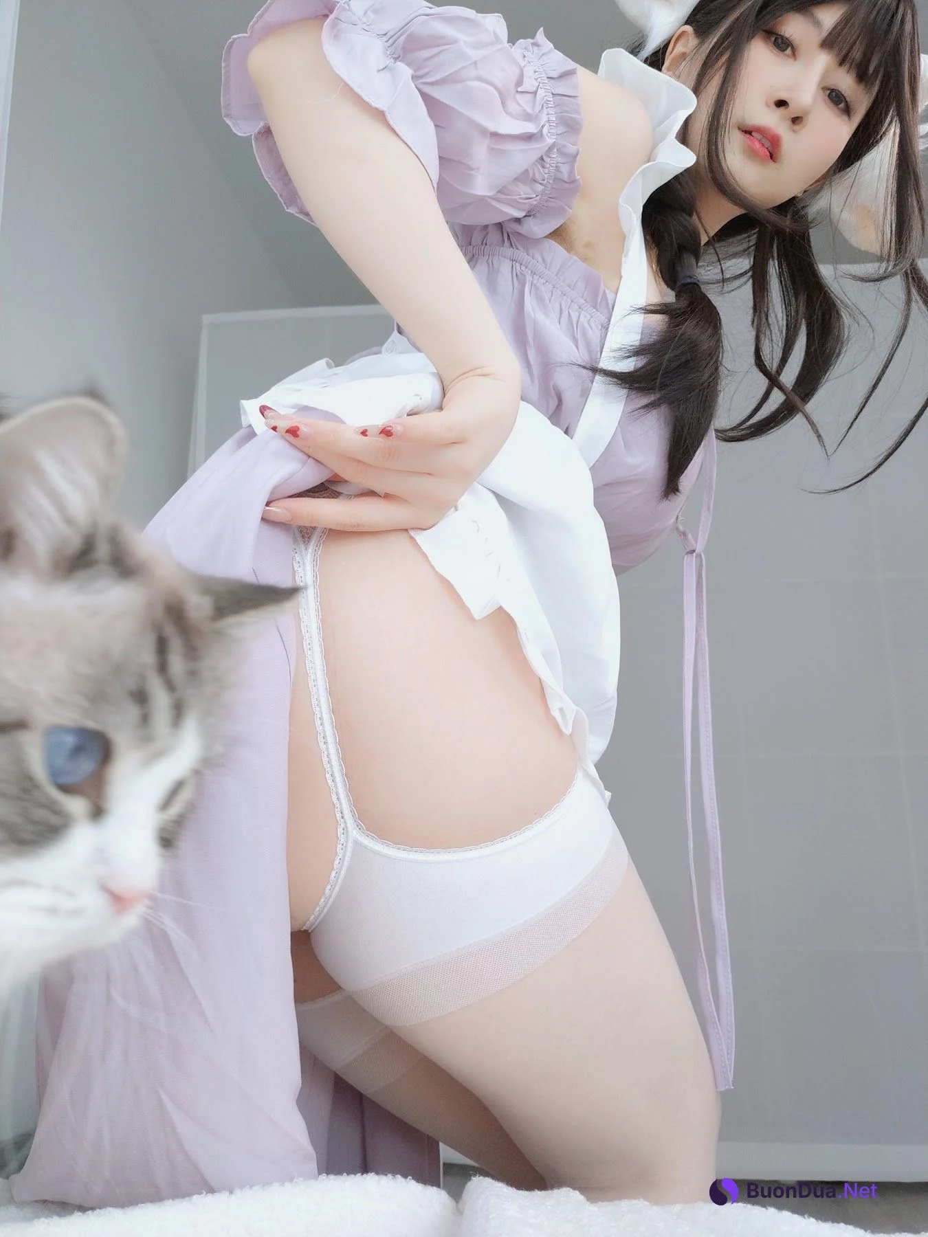 Coser@白银81 – 白丝兔耳女仆 - รูปภาพ 10