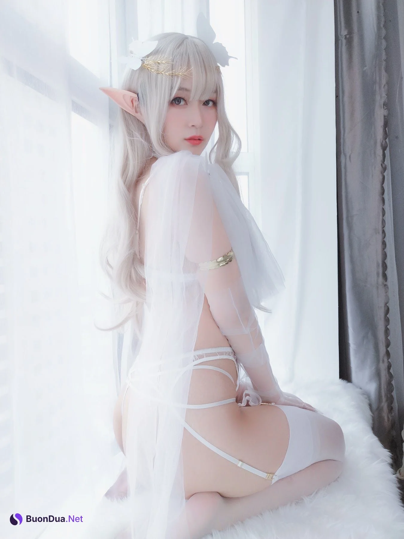 Coser@白银81 纯白精灵 - 사진 28