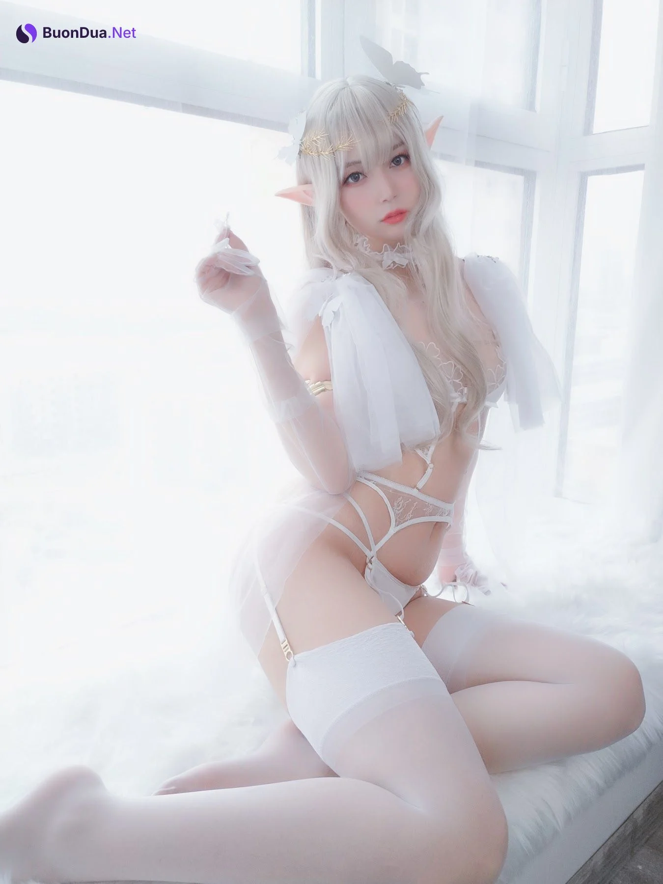Coser@白银81 纯白精灵 - 사진 32