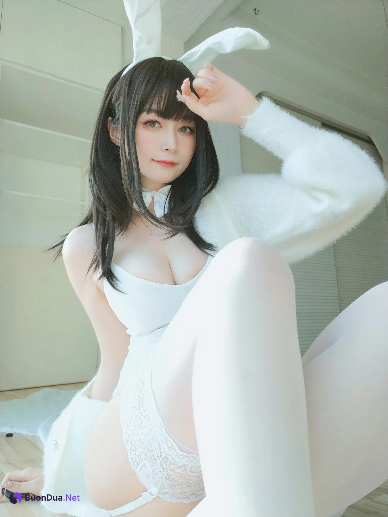 Coser@白银81 白丝兔子 - 사진 14