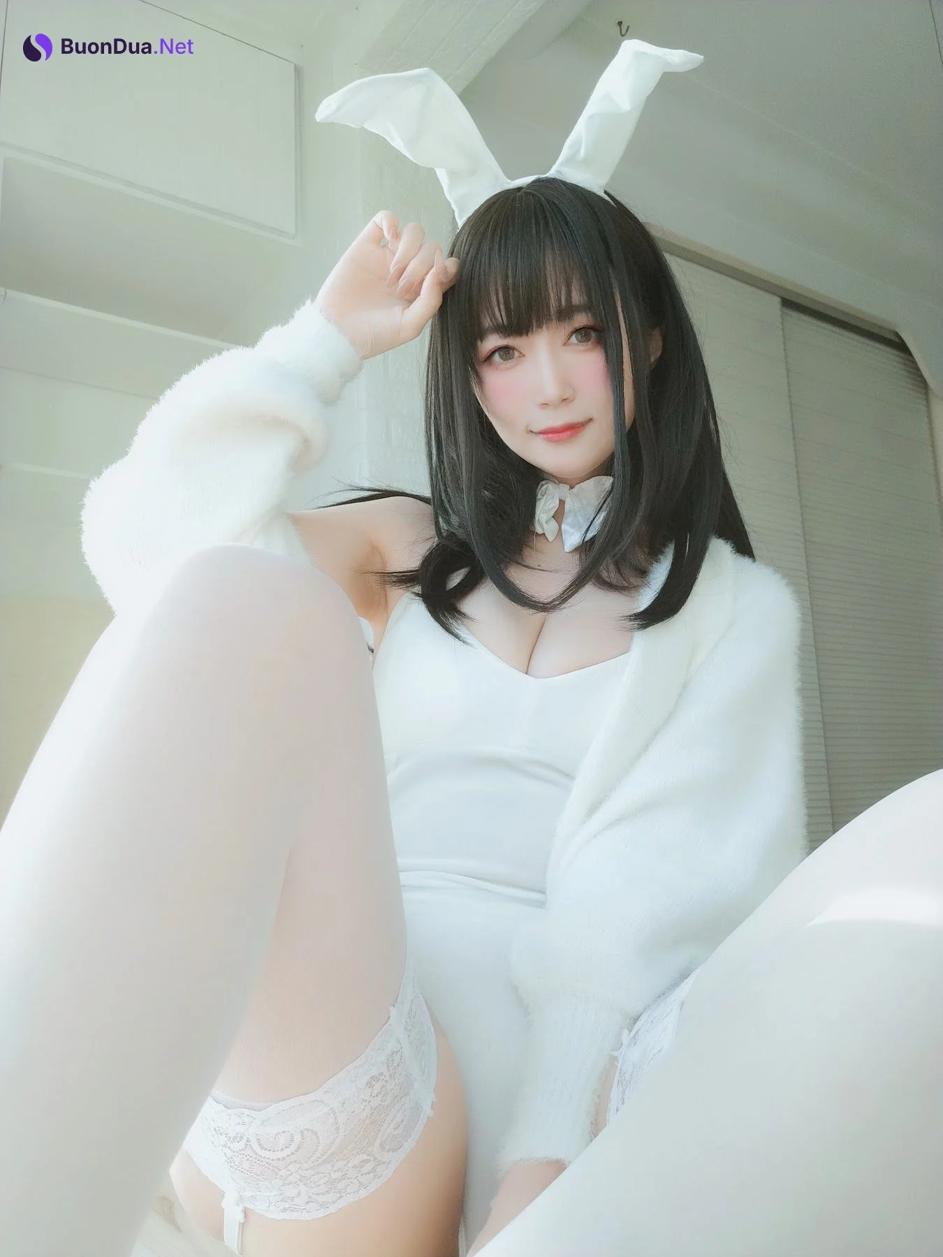 Coser@白银81 白丝兔子 - 사진 15
