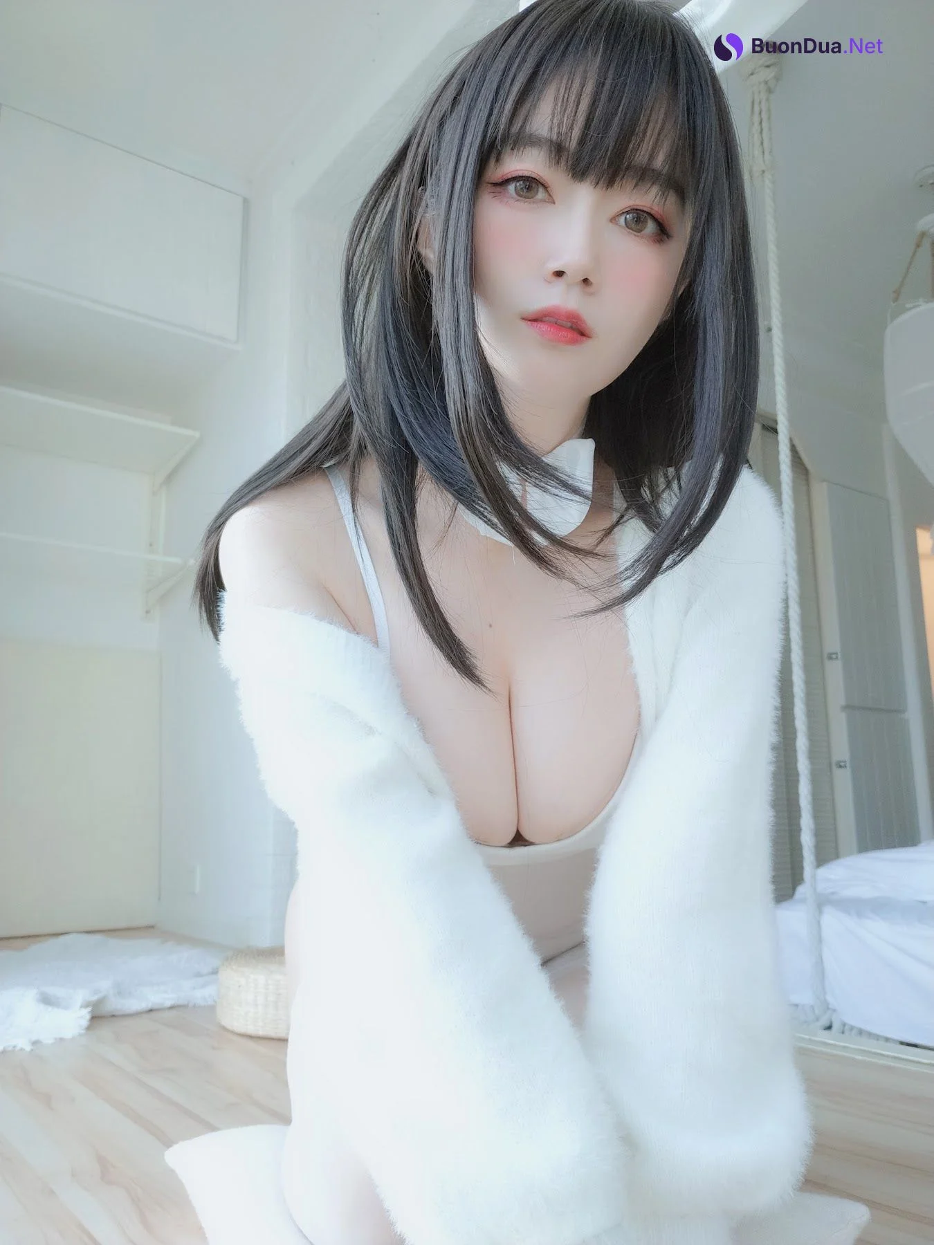 Coser@白银81 白丝兔子 - 사진 4