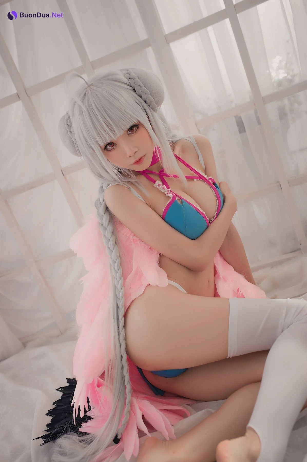 Coser@水淼Aqua Vol.004 可畏 水着 - Photo 2