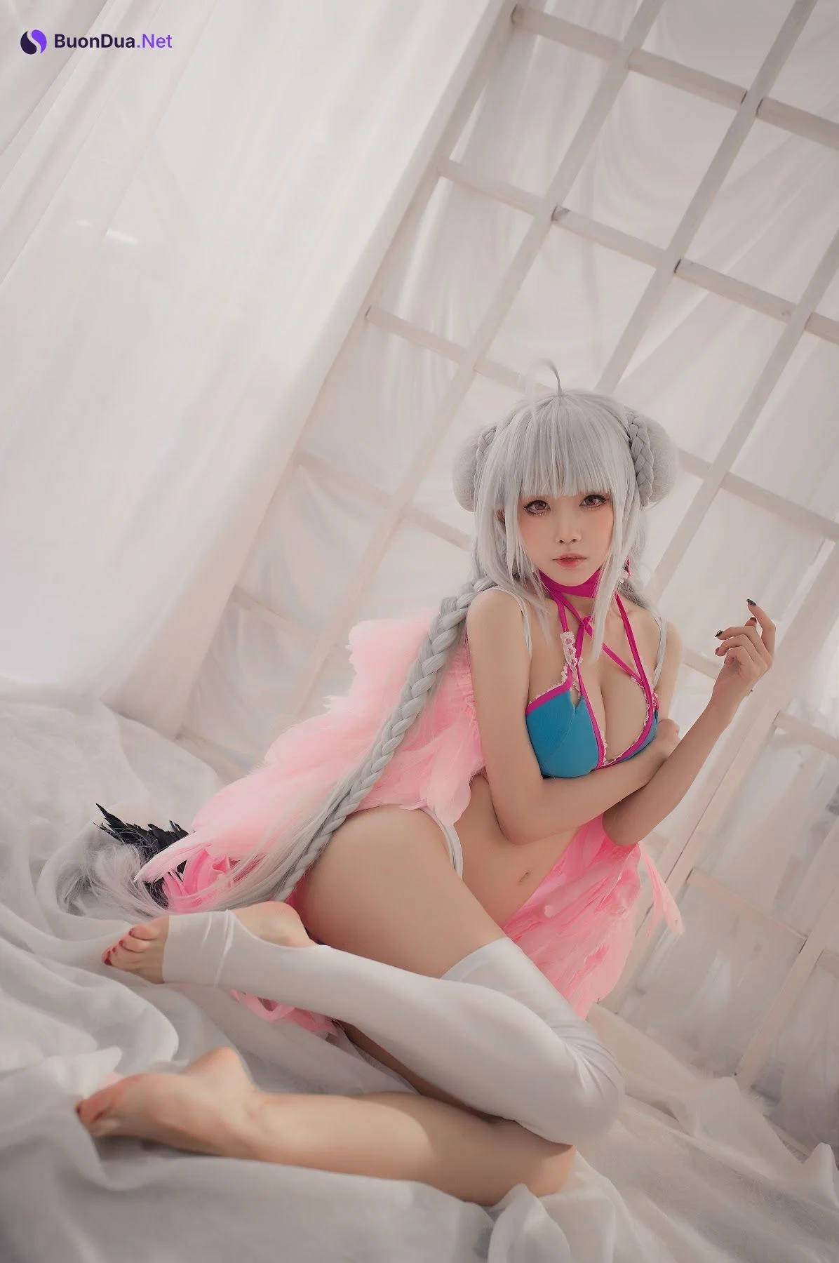 Coser@水淼Aqua Vol.004 可畏 水着 - Photo 3