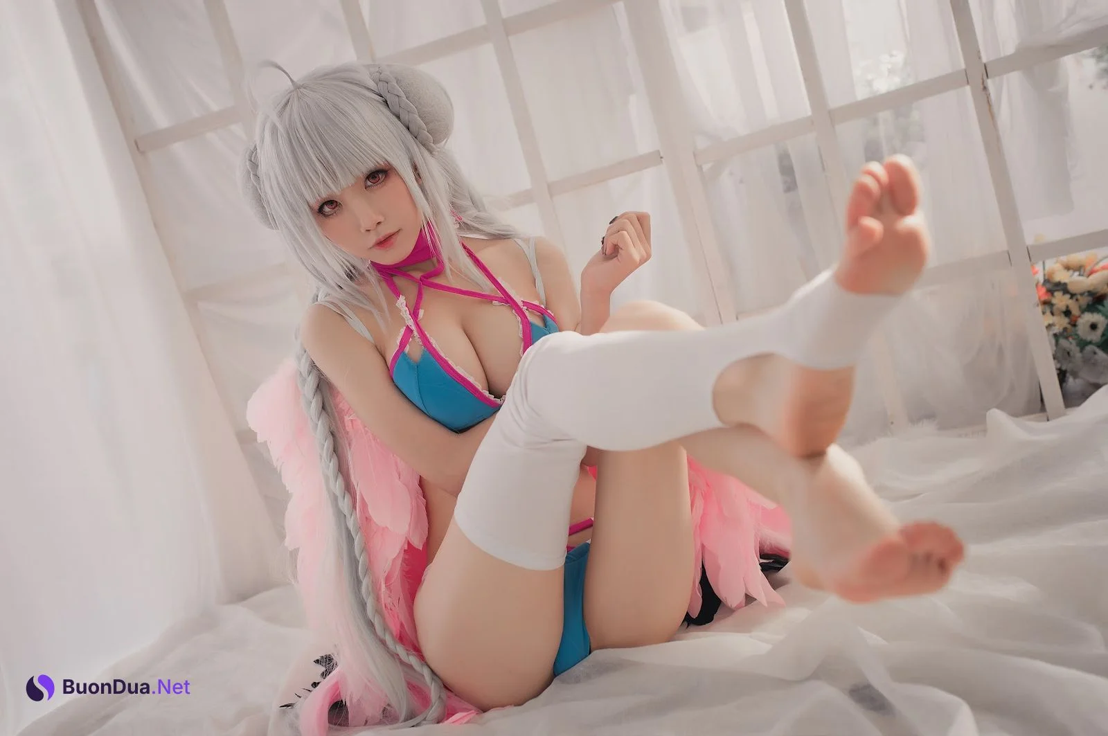 Coser@水淼Aqua Vol.004 可畏 水着 - Photo 4