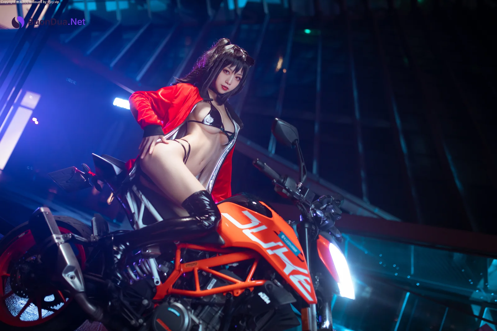 Coser@水淼Aqua Vol.007 大凤机车少女 - 照片 16