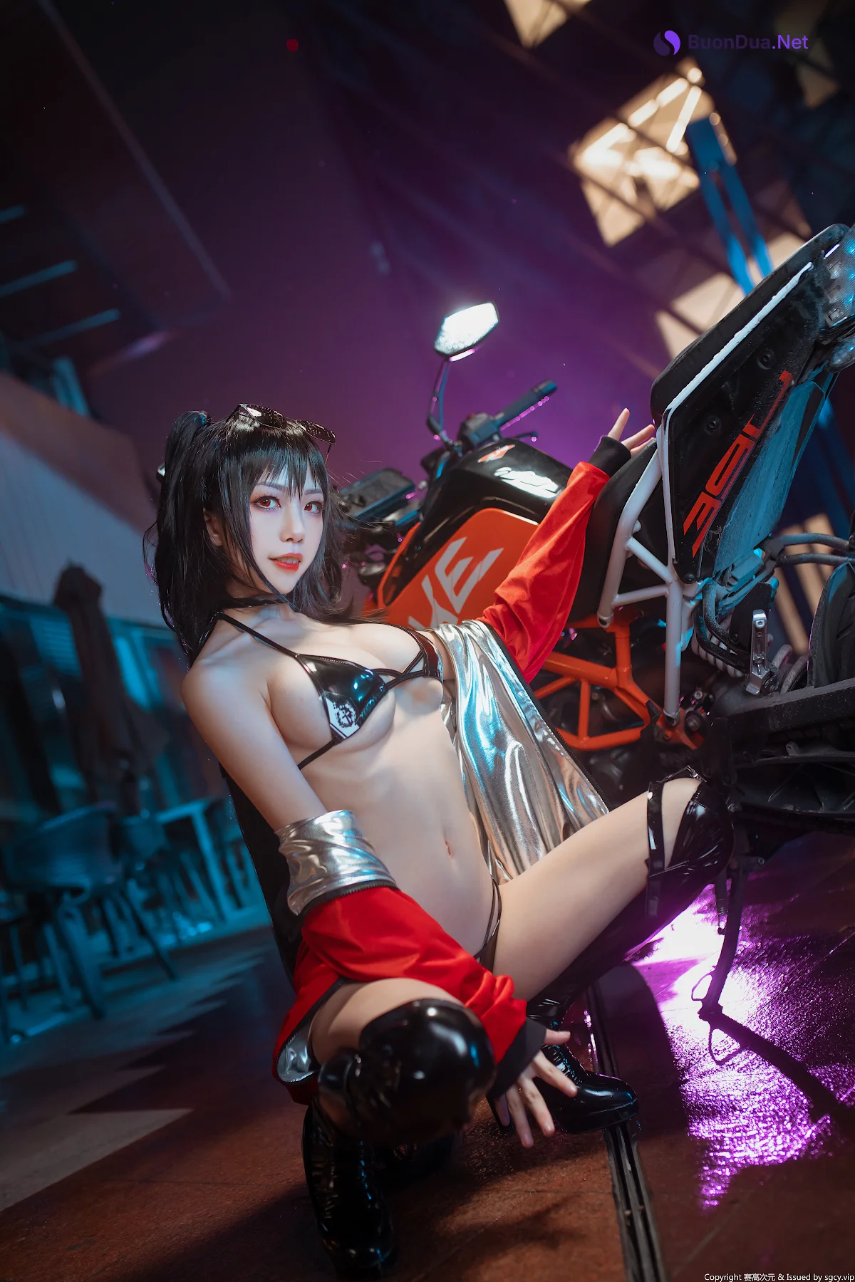 Coser@水淼Aqua Vol.007 大凤机车少女 - 照片 3