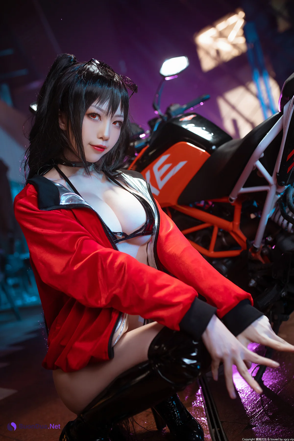 Coser@水淼Aqua Vol.007 大凤机车少女 - 照片 4