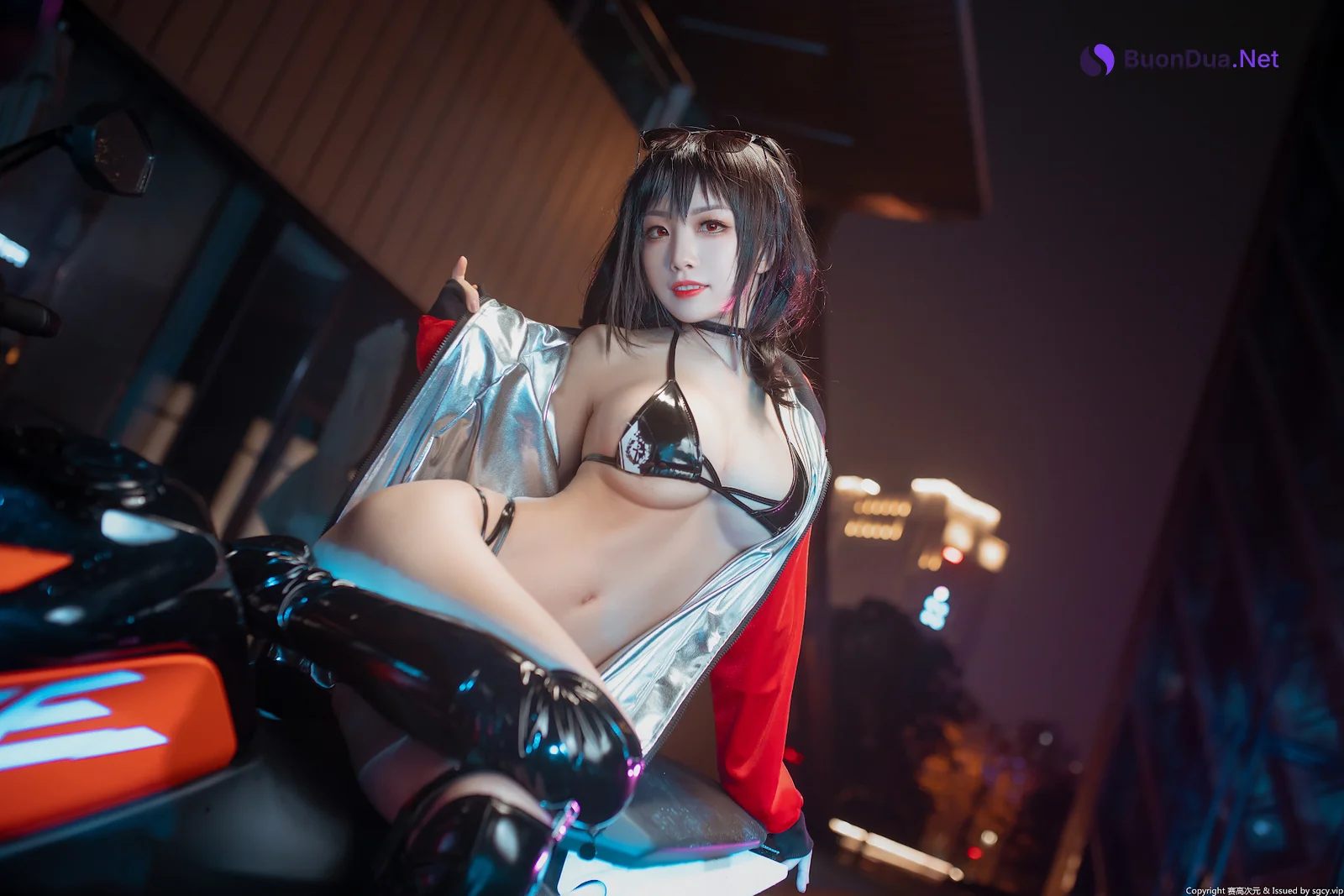 Coser@水淼Aqua Vol.007 大凤机车少女 - 照片 8