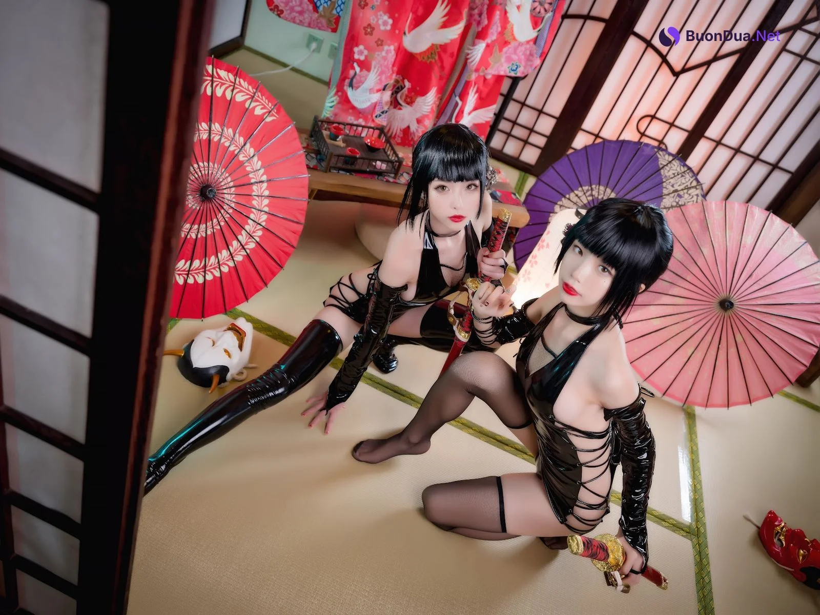 Coser@水淼Aqua Vol.013 清水&水淼 忍者双人 - Photo 4