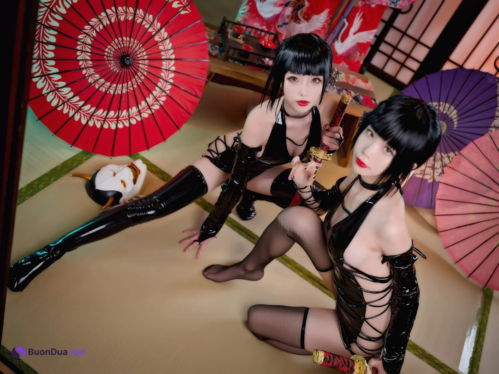 Coser@水淼Aqua Vol.013 清水&水淼 忍者双人 - Photo 5