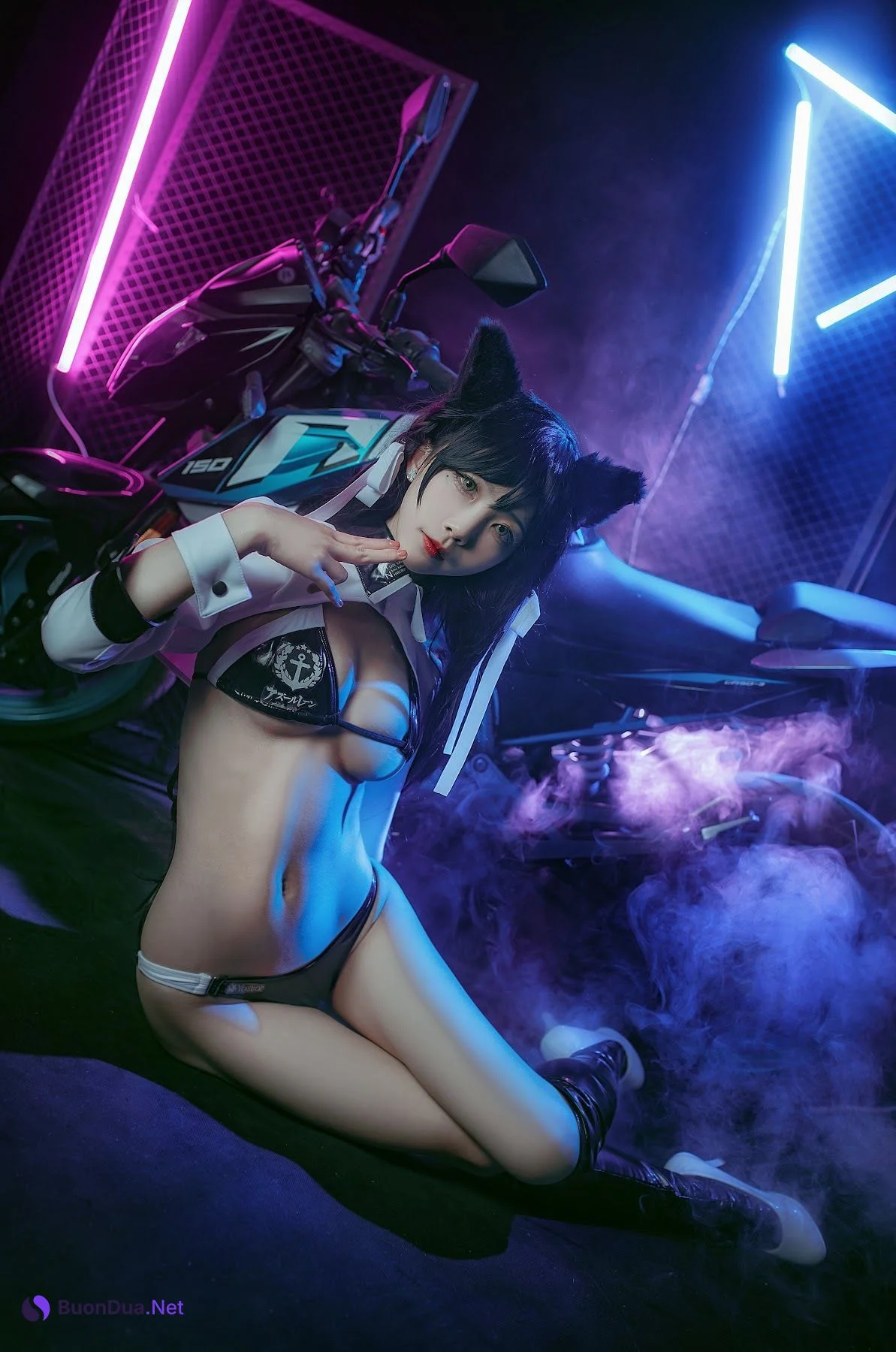Coser@水淼Aqua Vol.015 爱宕犬 机车 - 照片 10