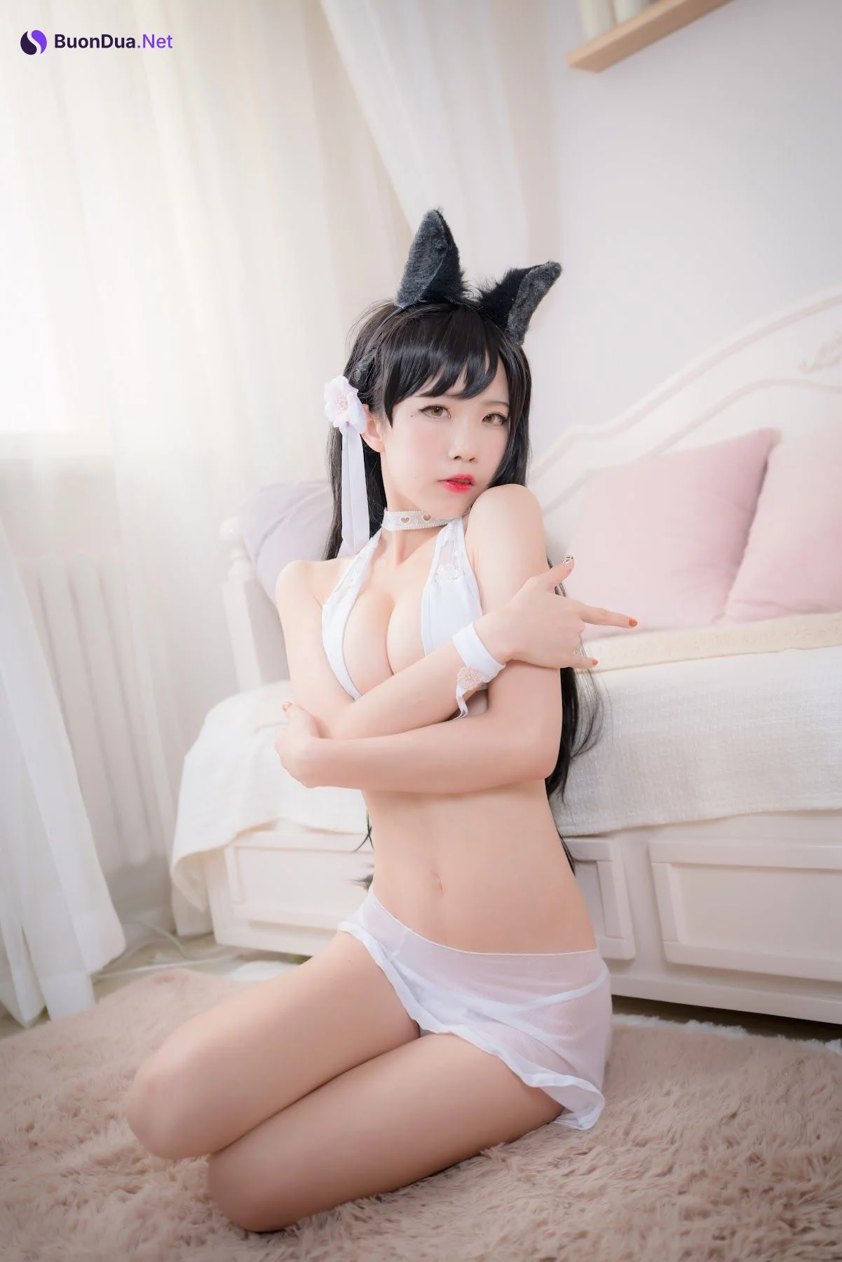 Coser@水淼Aqua Vol.016 爱宕犬 水着 - 照片 10