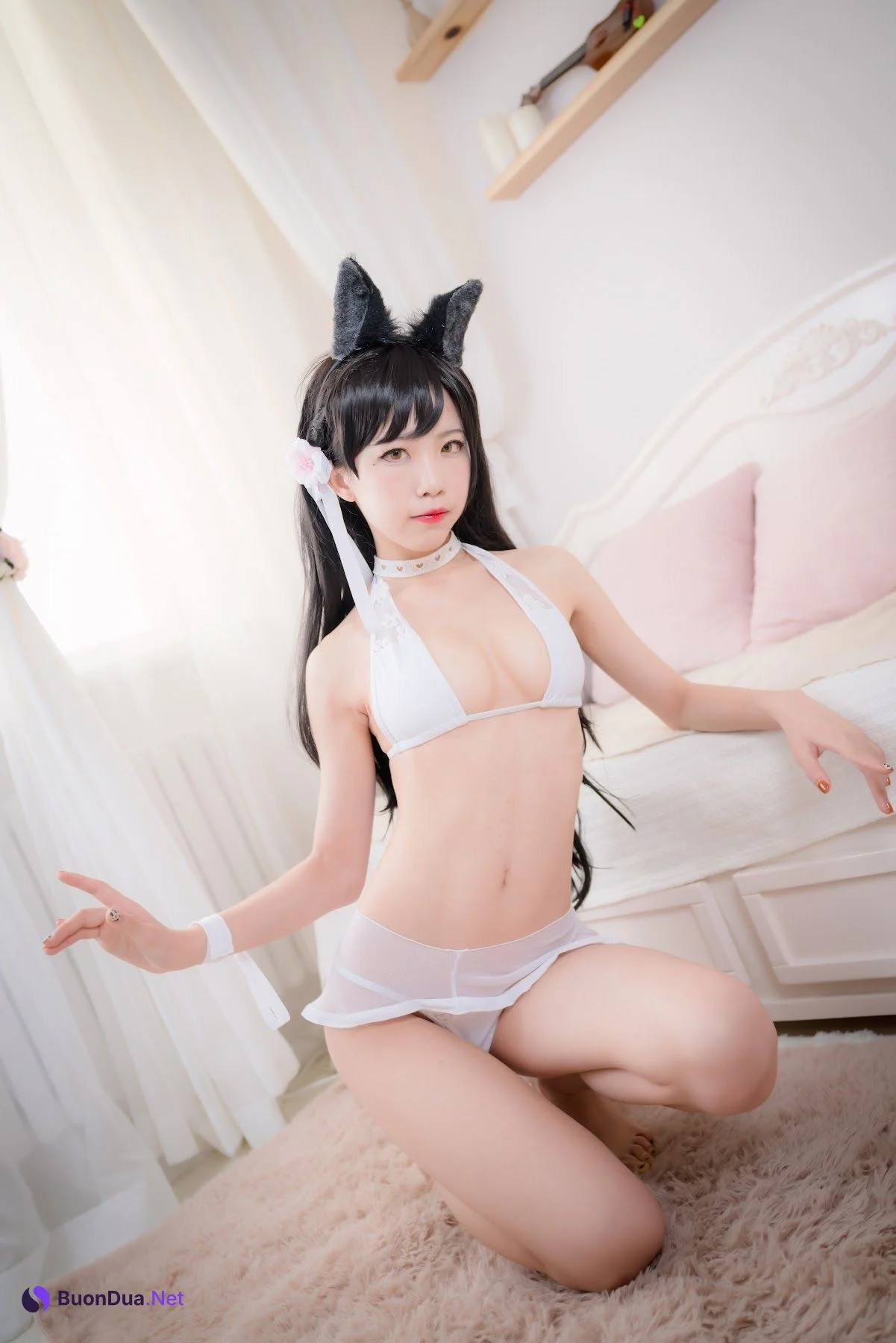 Coser@水淼Aqua Vol.016 爱宕犬 水着 - 照片 4