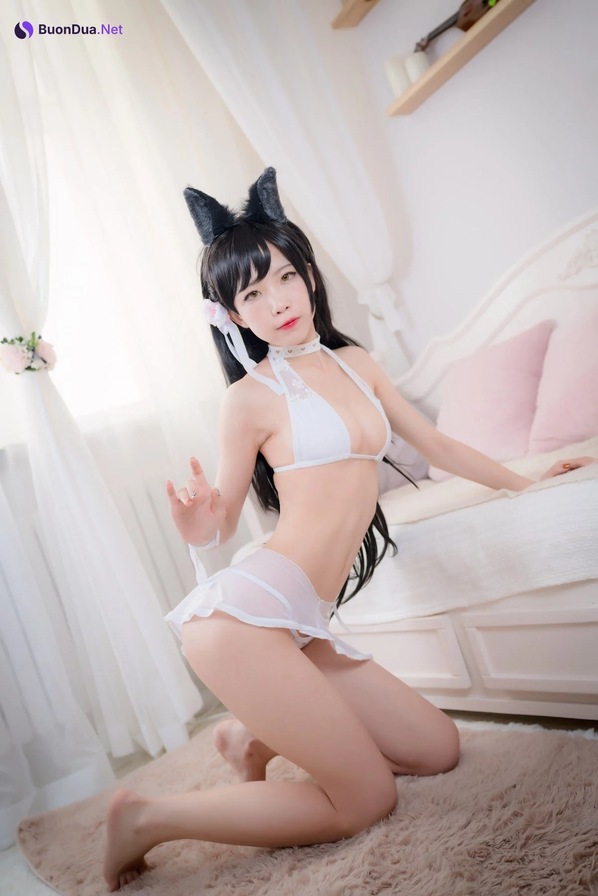 Coser@水淼Aqua Vol.016 爱宕犬 水着 - 照片 5