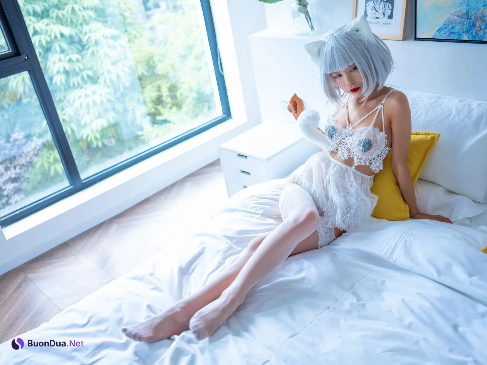 Coser@水淼Aqua Vol.021 白猫 - Photo 13