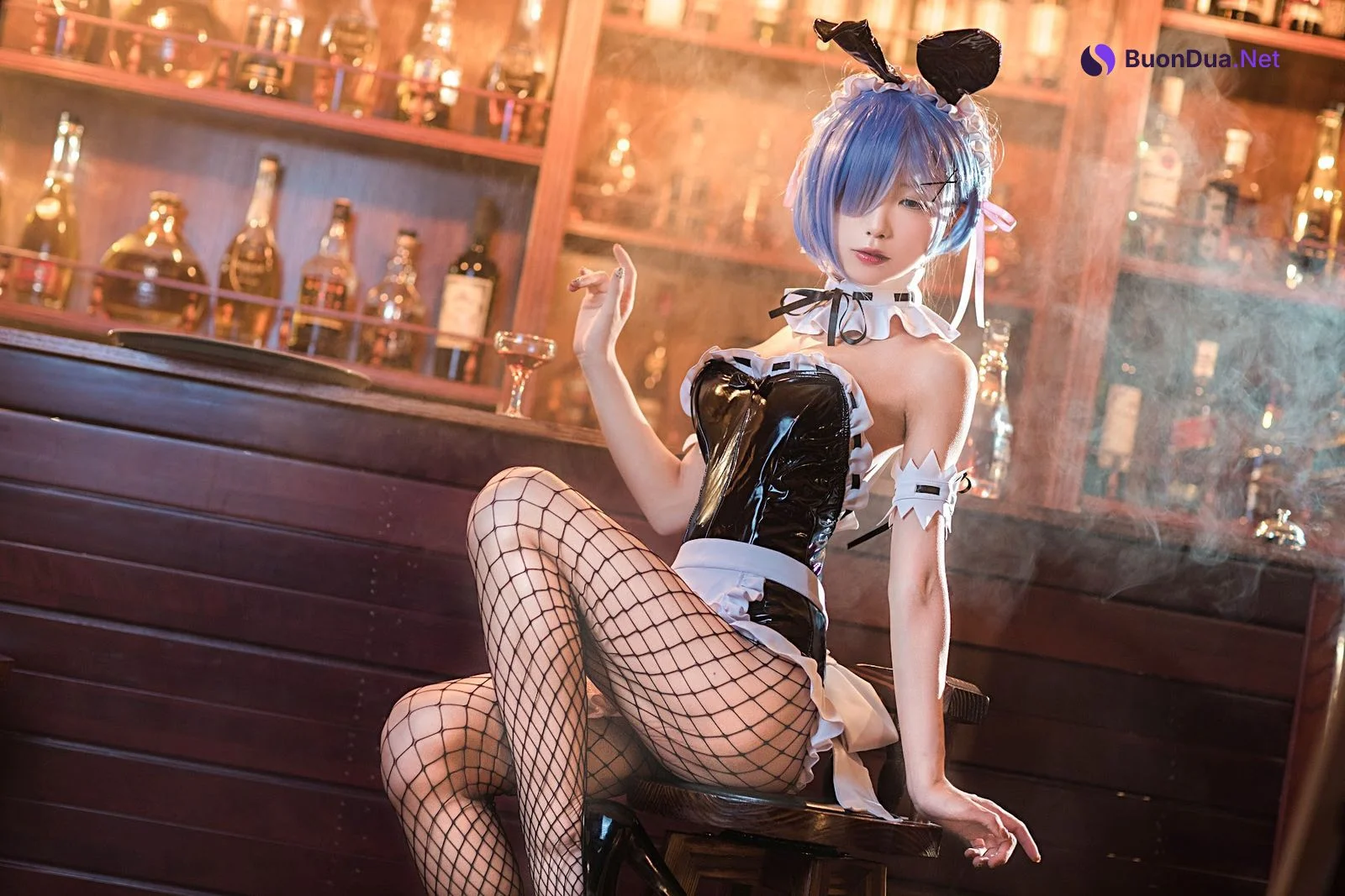 Coser@水淼Aqua Vol.025 蕾姆 兔女郎 - Photo 10