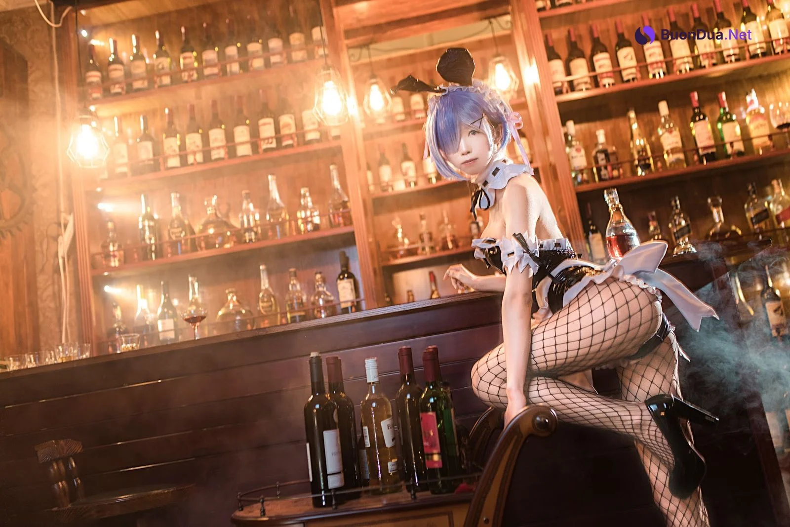 Coser@水淼Aqua Vol.025 蕾姆 兔女郎 - Photo 16