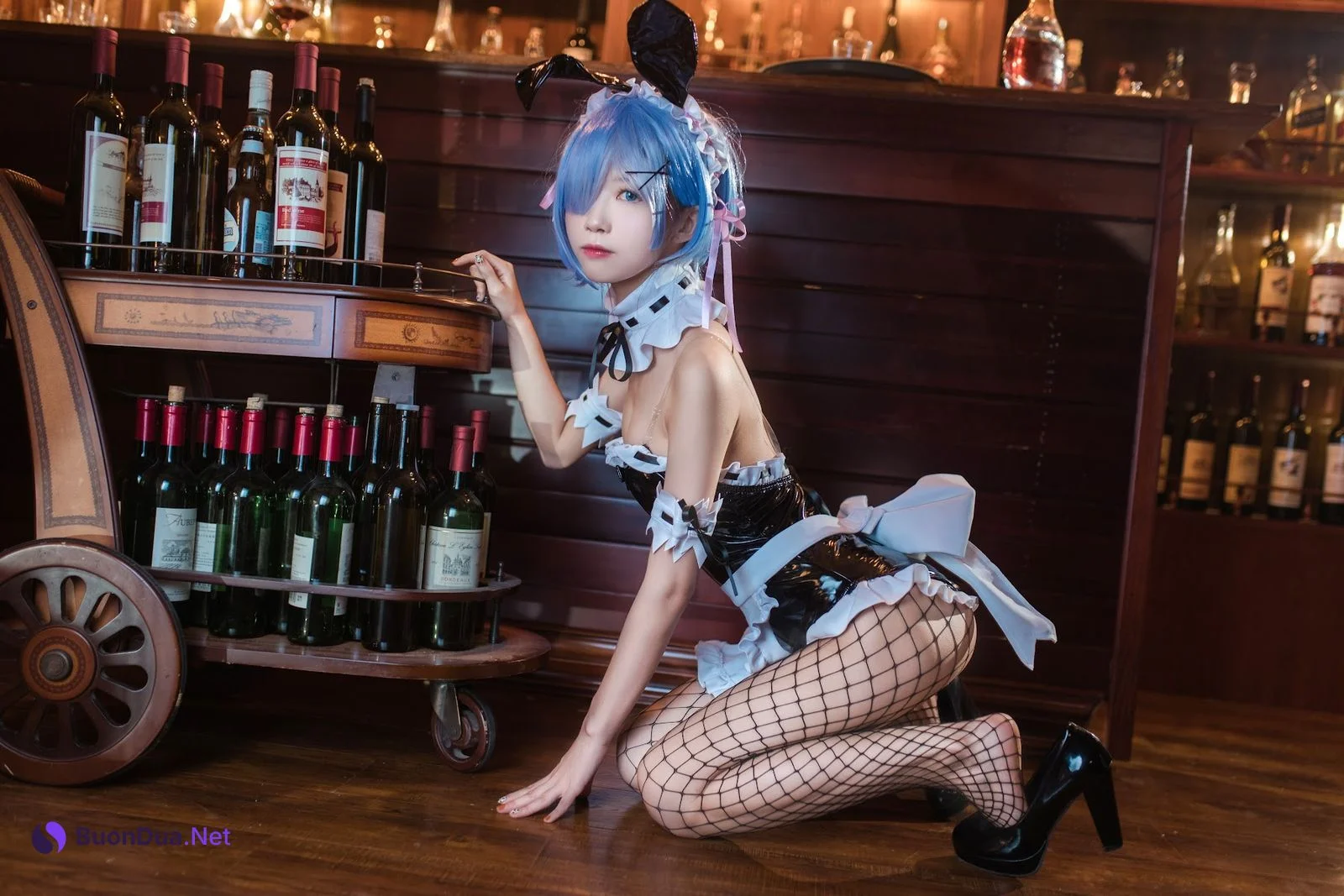 Coser@水淼Aqua Vol.025 蕾姆 兔女郎 - Photo 5
