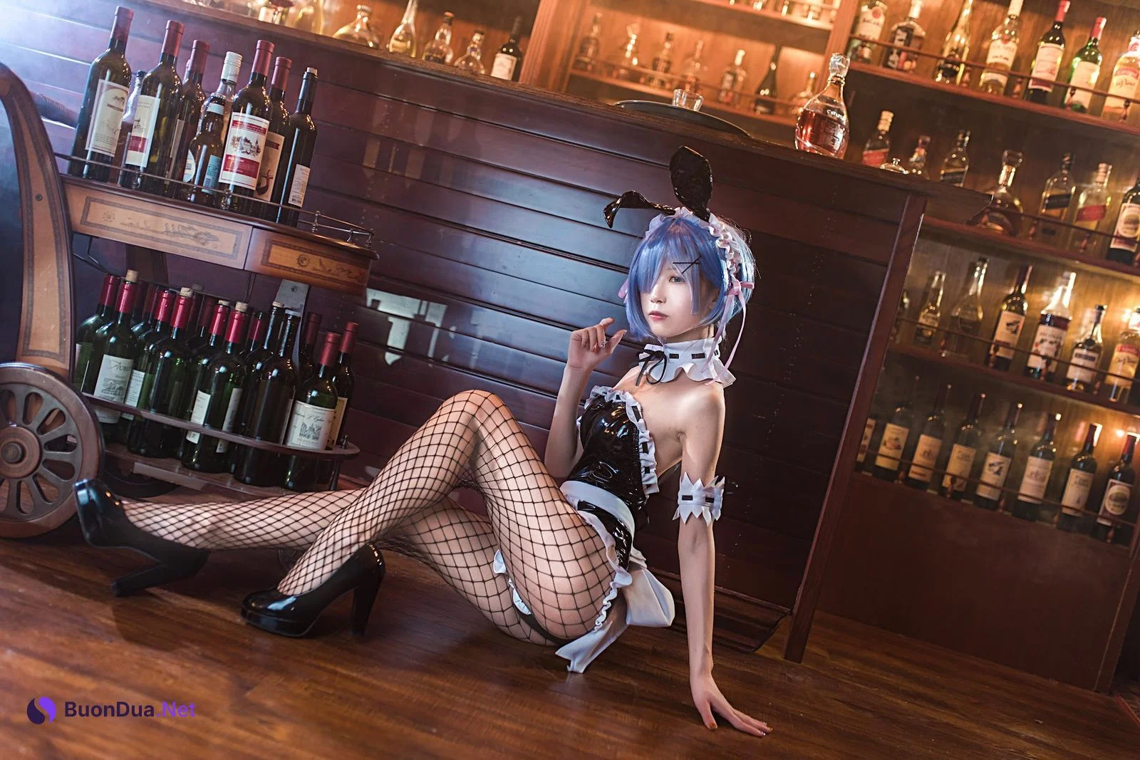 Coser@水淼Aqua Vol.025 蕾姆 兔女郎 - Photo 6