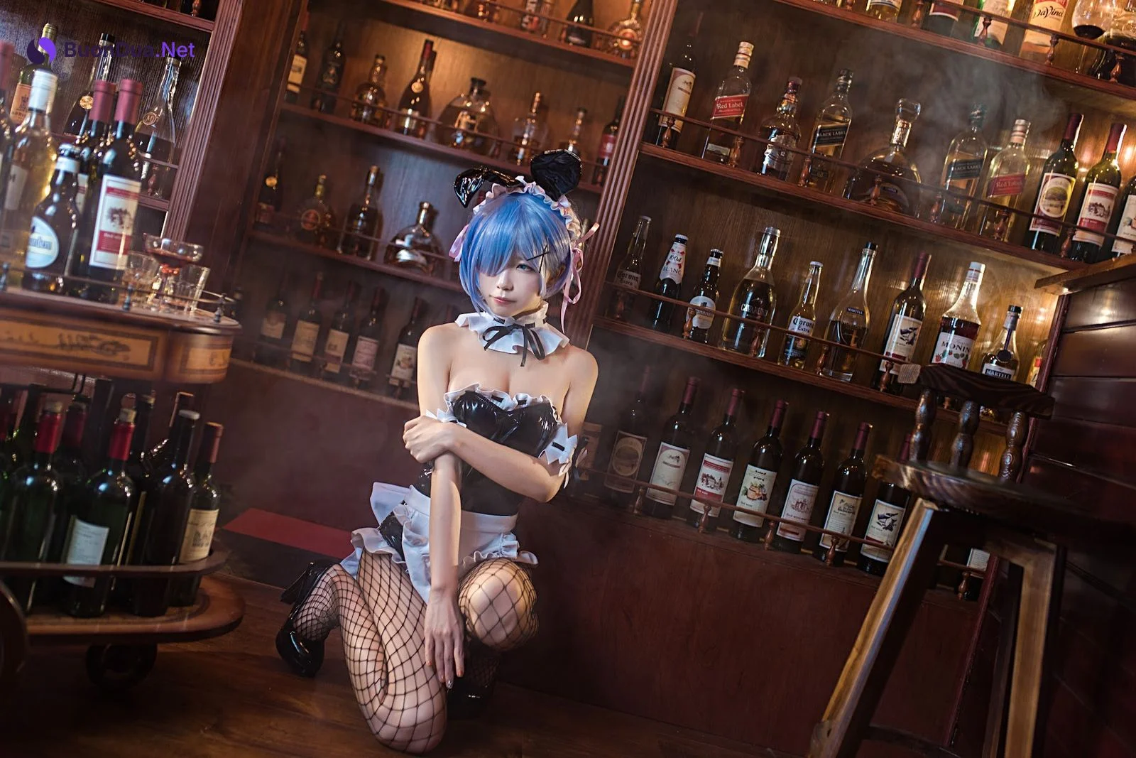 Coser@水淼Aqua Vol.025 蕾姆 兔女郎 - Photo 8